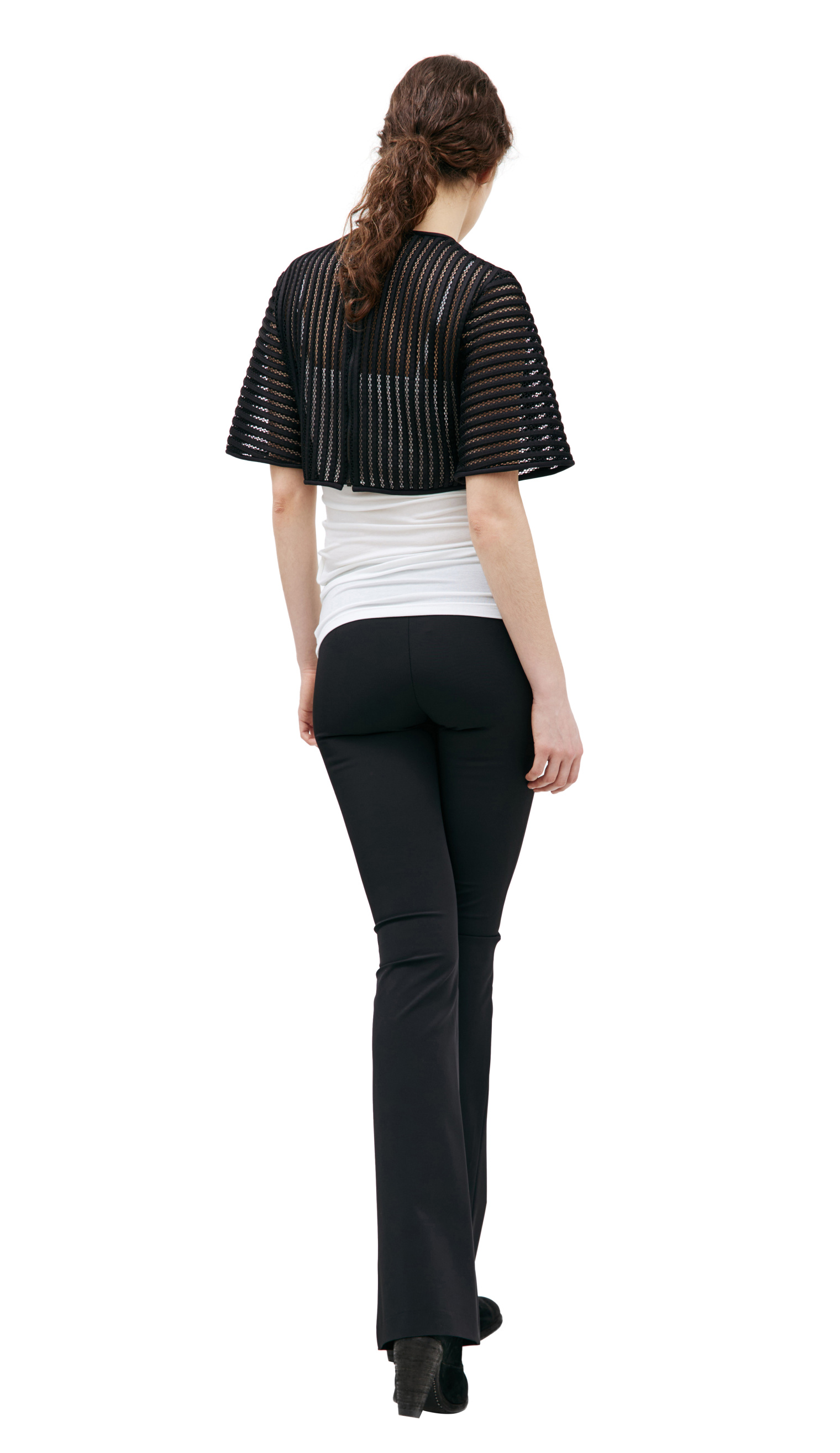 David Koma Perforated Crop Top