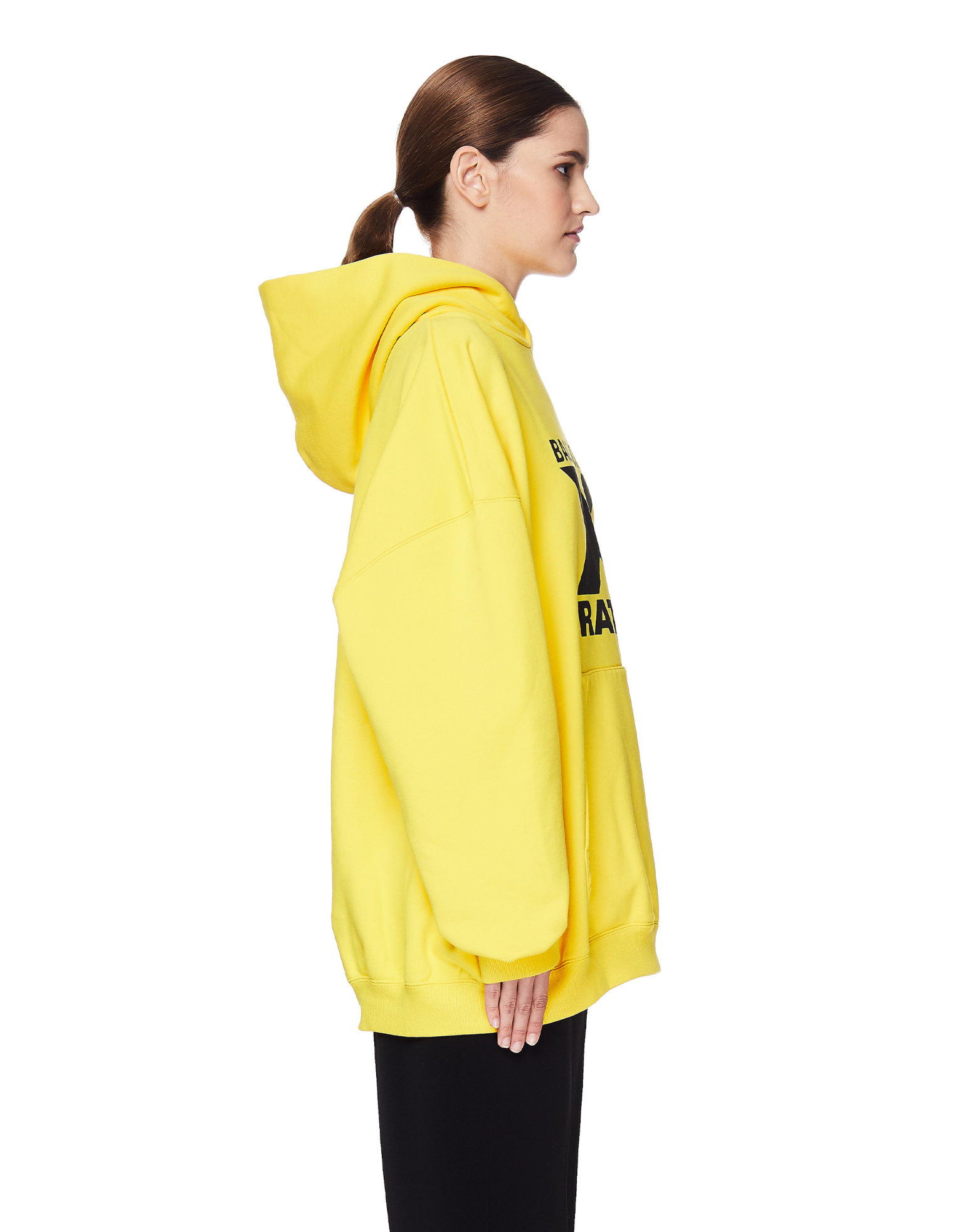 Balenciaga Yellow Cotton X Rated Hoodie