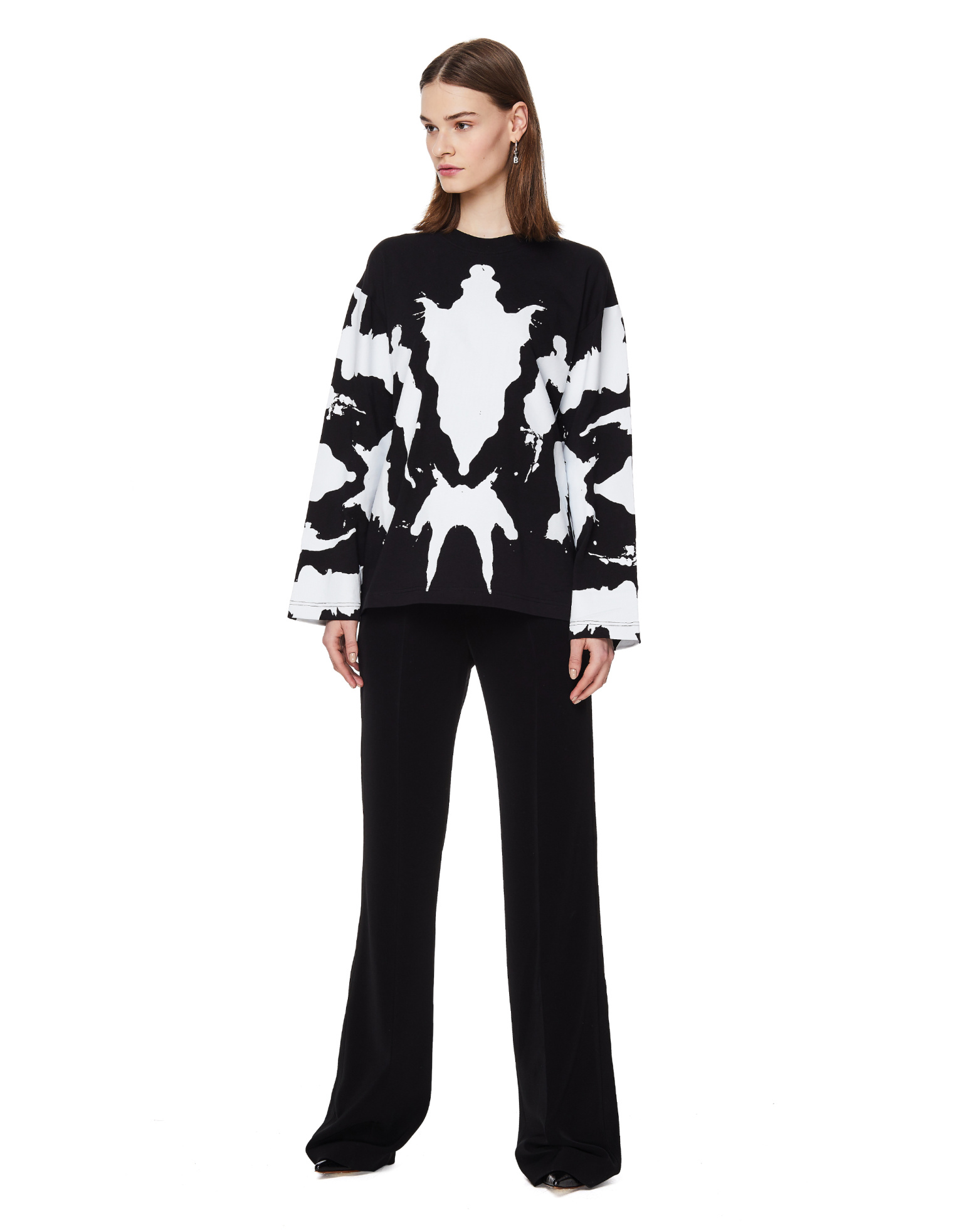 Youths in Balaclava Black Cotton Printed L/S T-Shirt