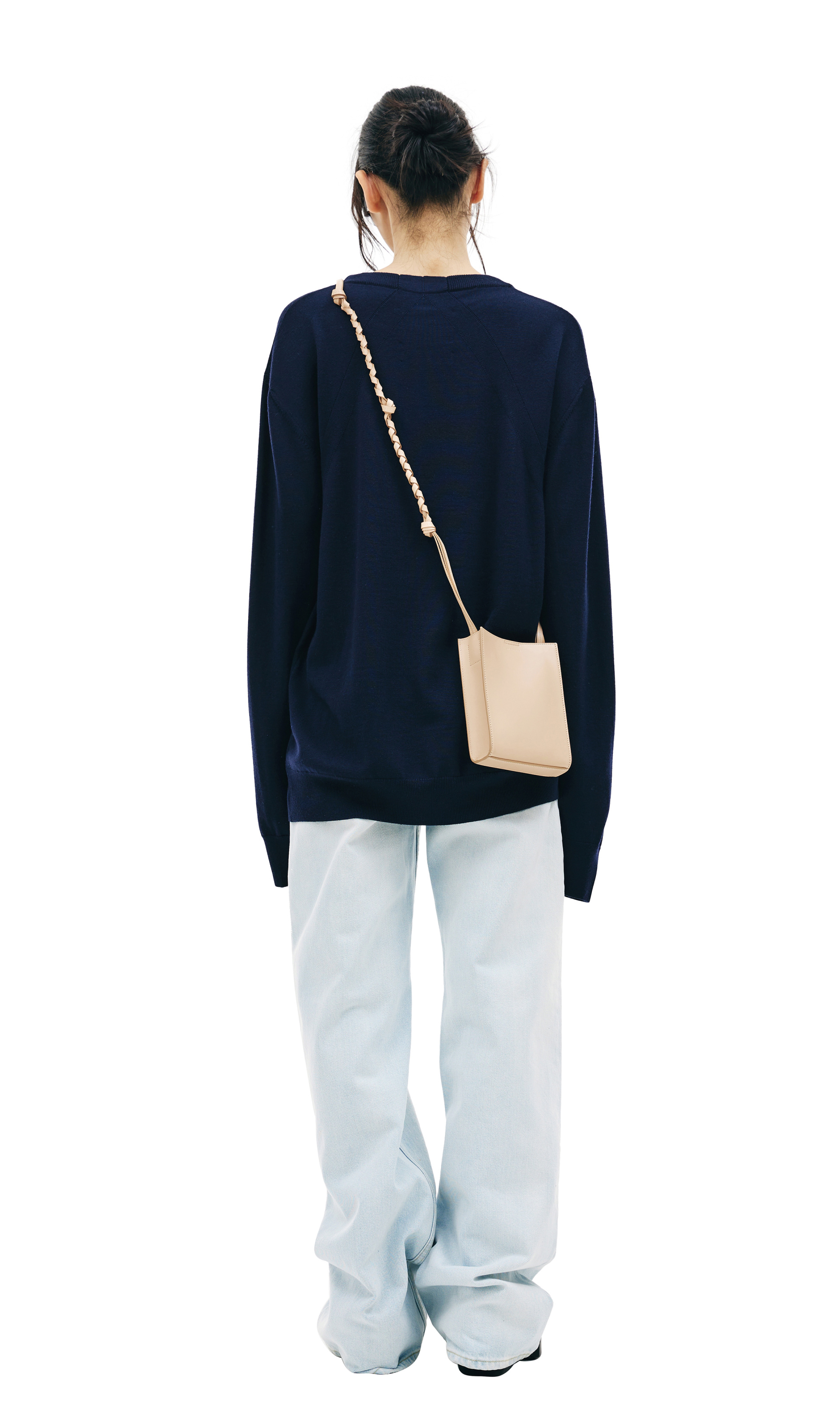 Jil Sander Tangle small leather bag