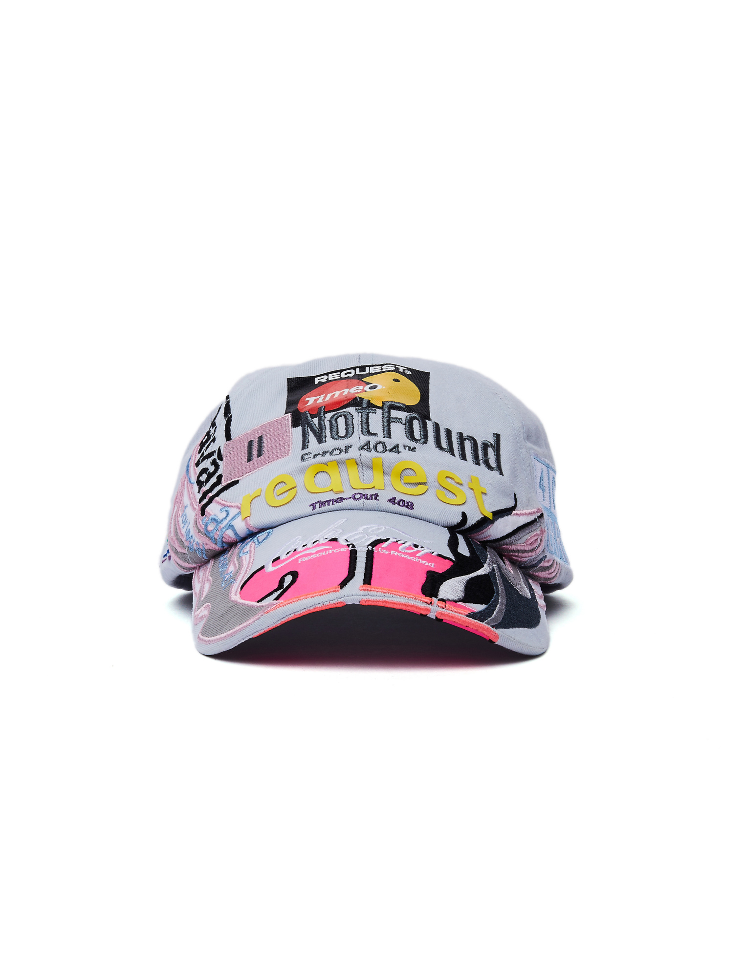 VETEMENTS Embroidered Grey Cap