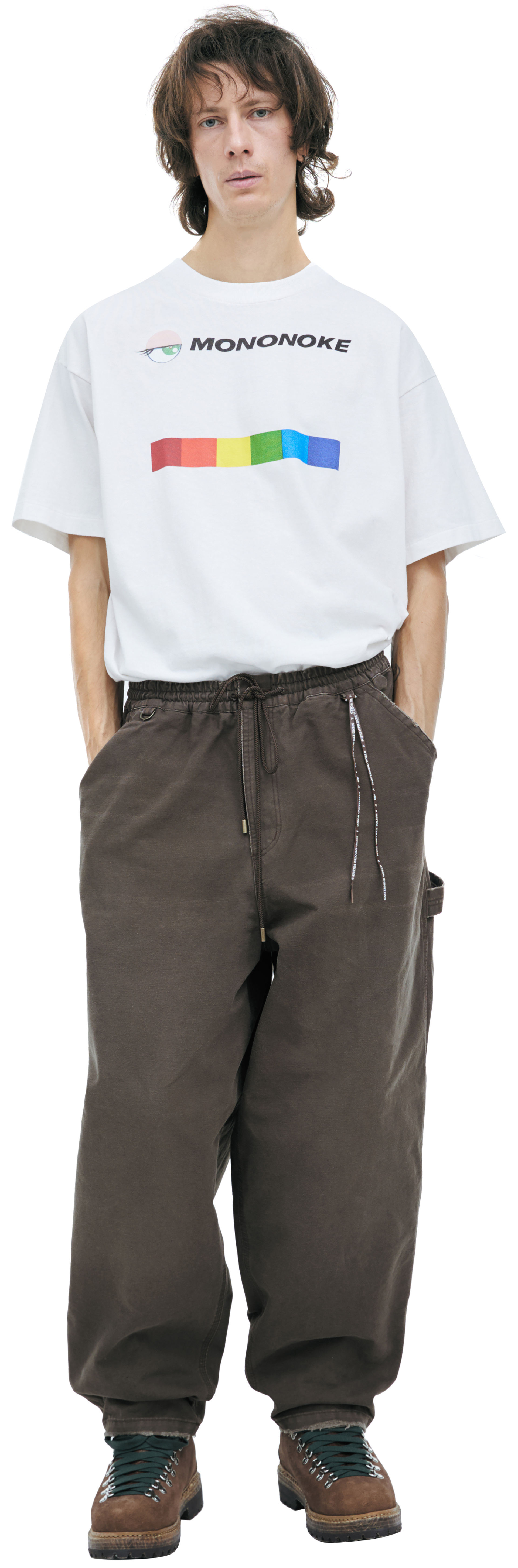 Mastermind WORLD Wide-leg pants with patch pockets