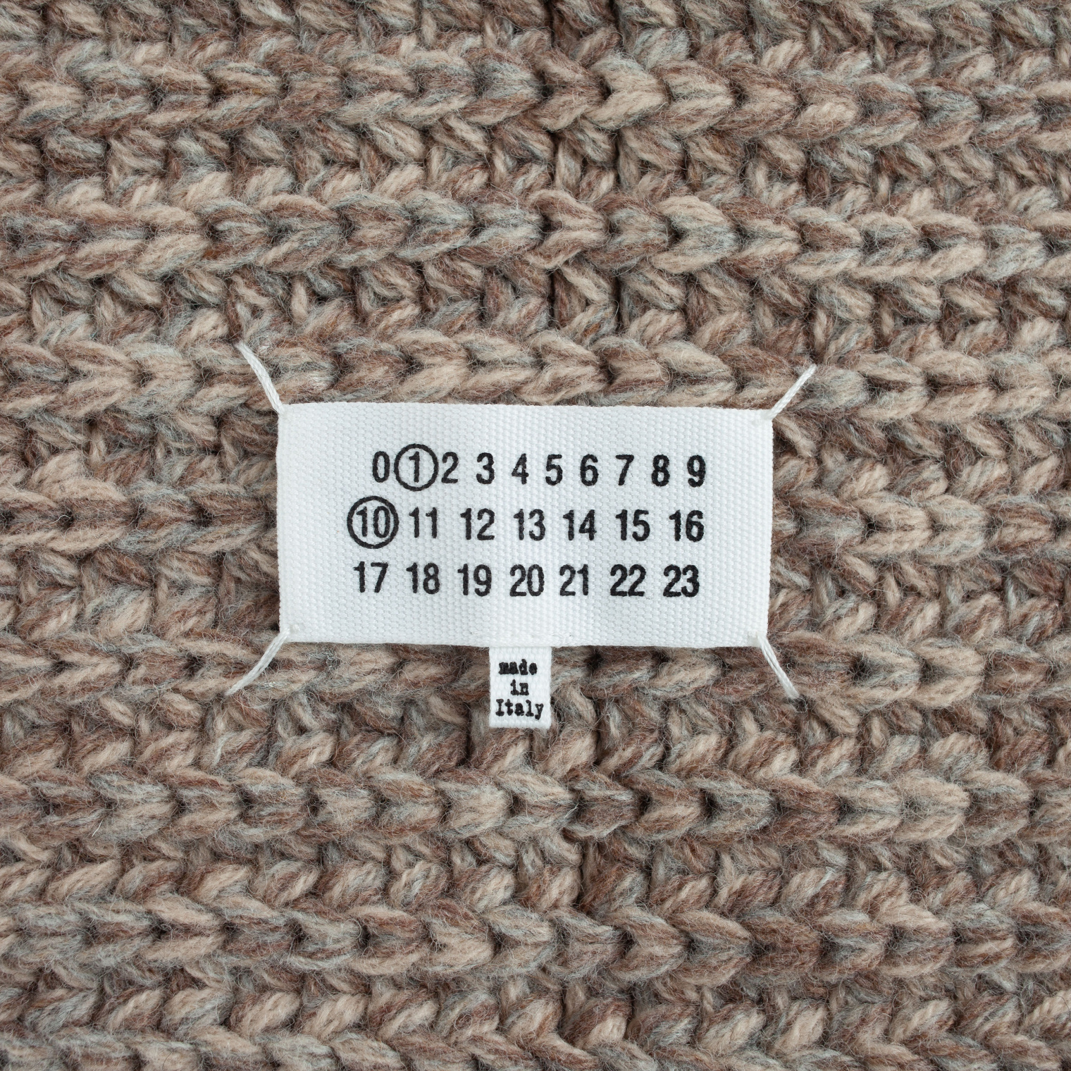 Maison Margiela Knitted wool scarf