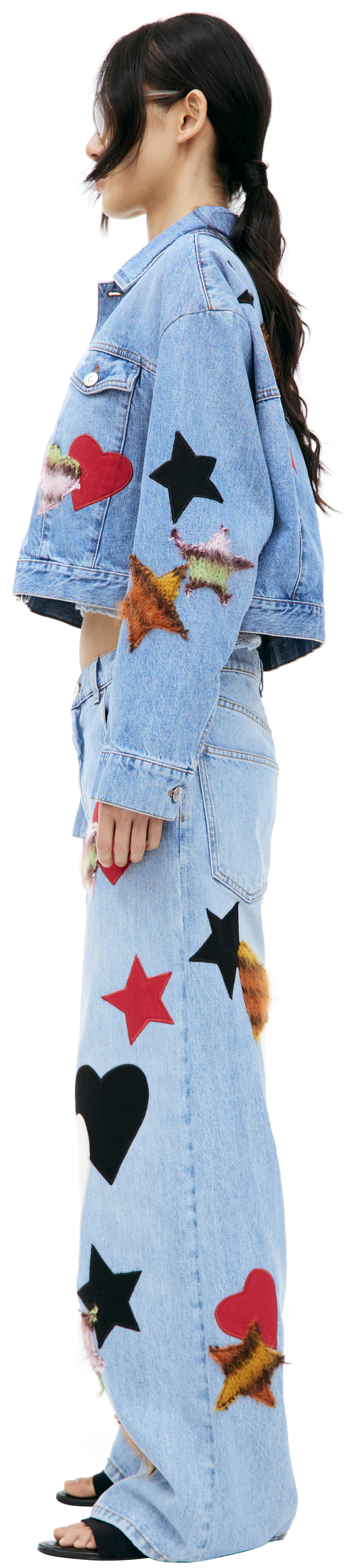 Marni Denim jacket with patches