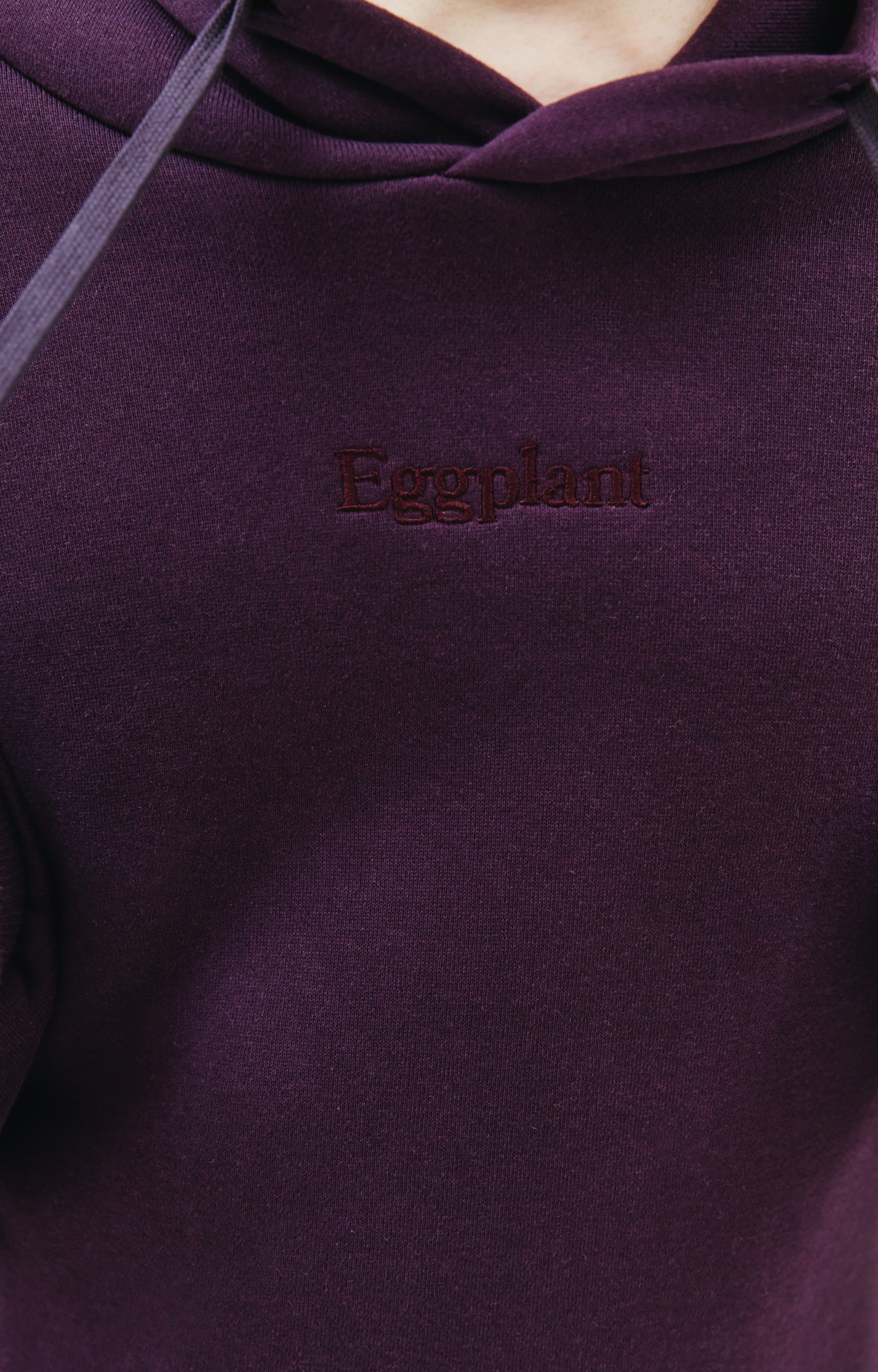 Doublet Embroidery Eggplant Hoodie