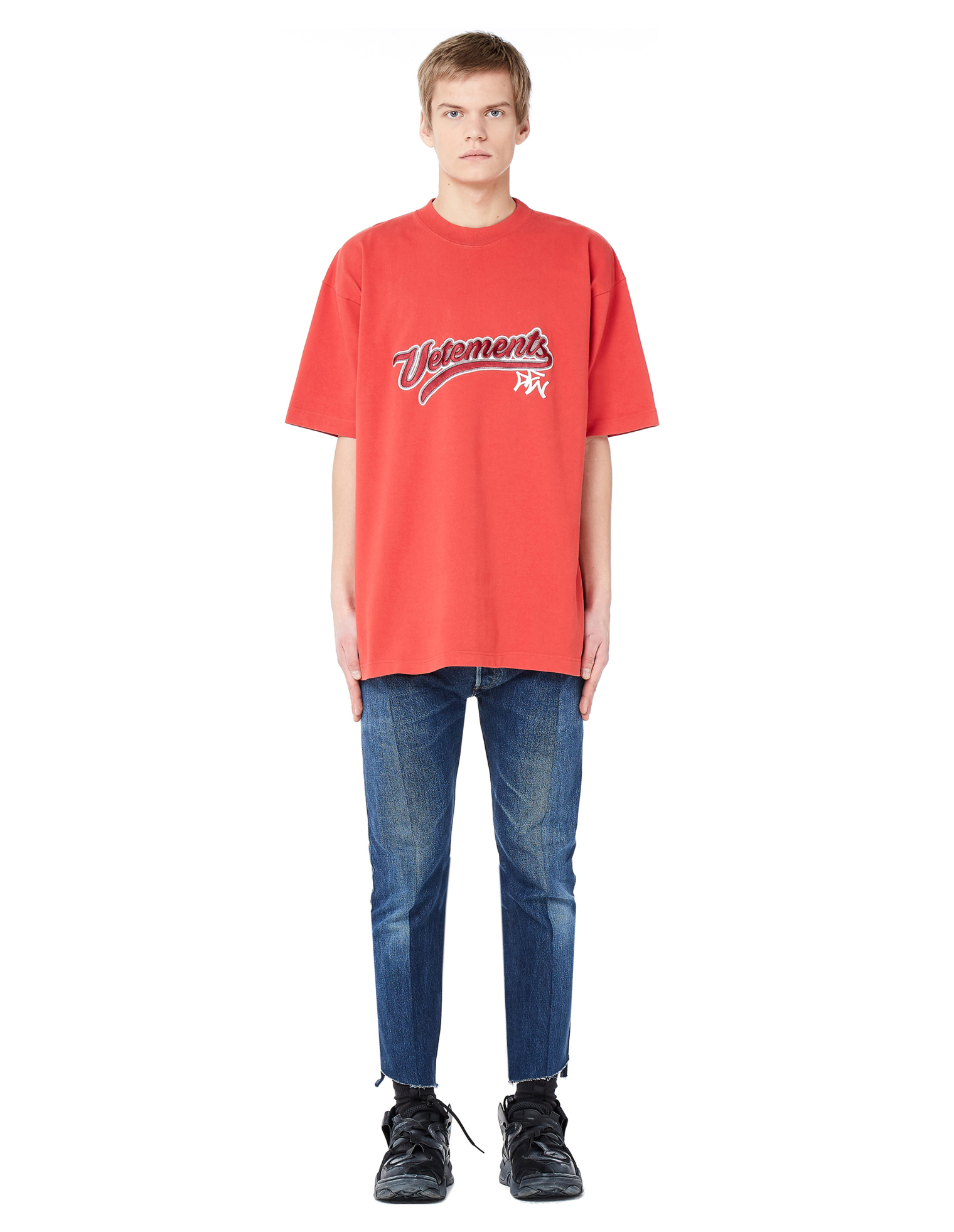 VETEMENTS Хлопковая футболка Bro