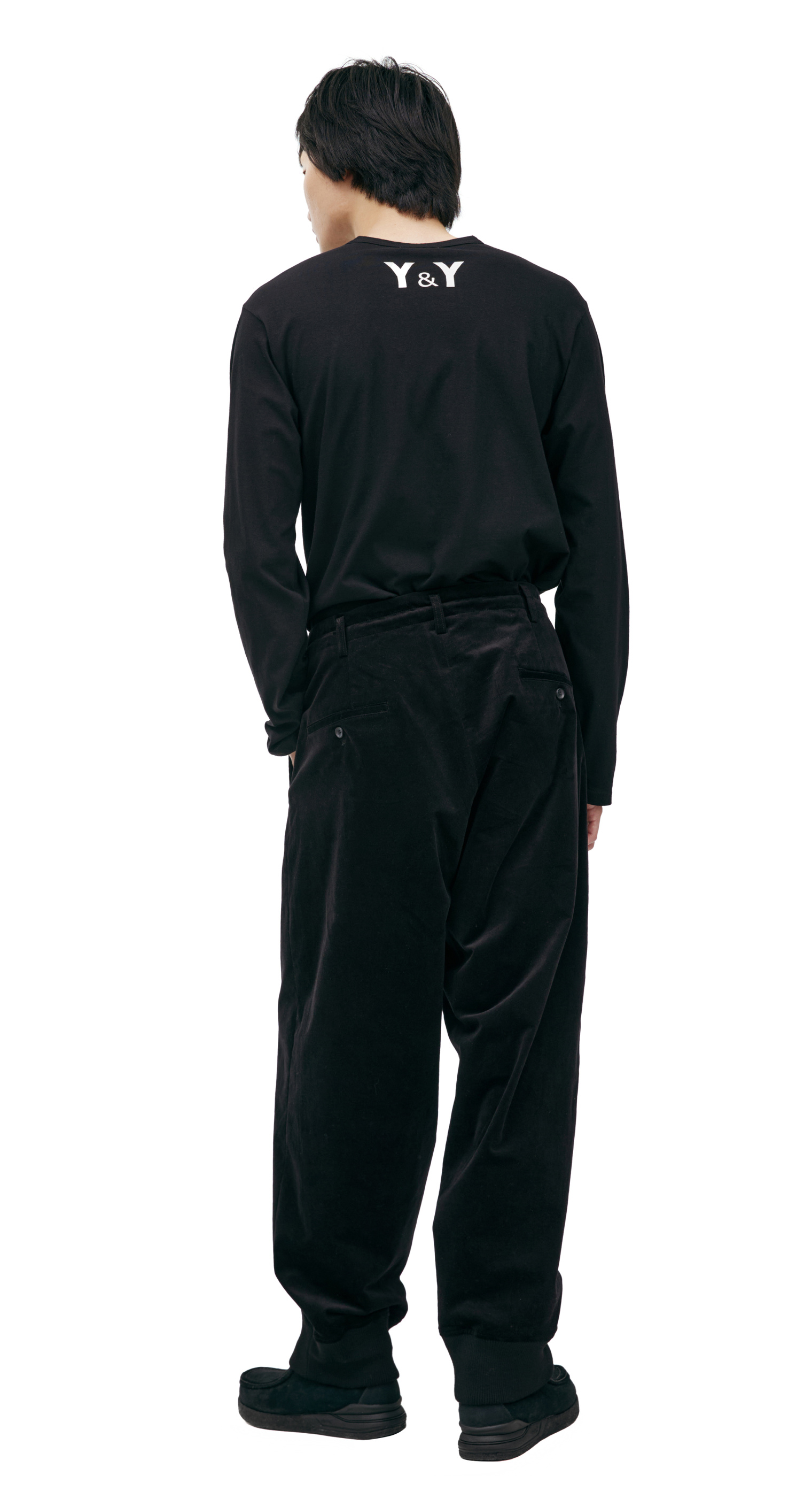 Yohji Yamamoto Tapered corduroy trousers