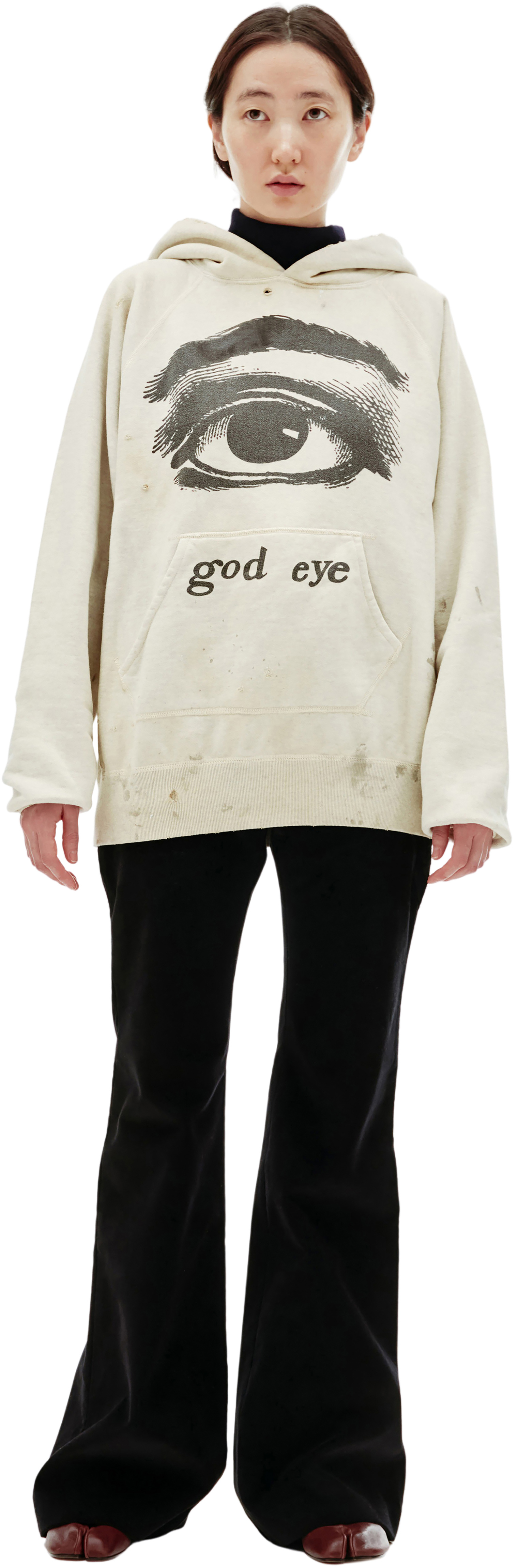 Saint Michael God Eye Printed Hoodie
