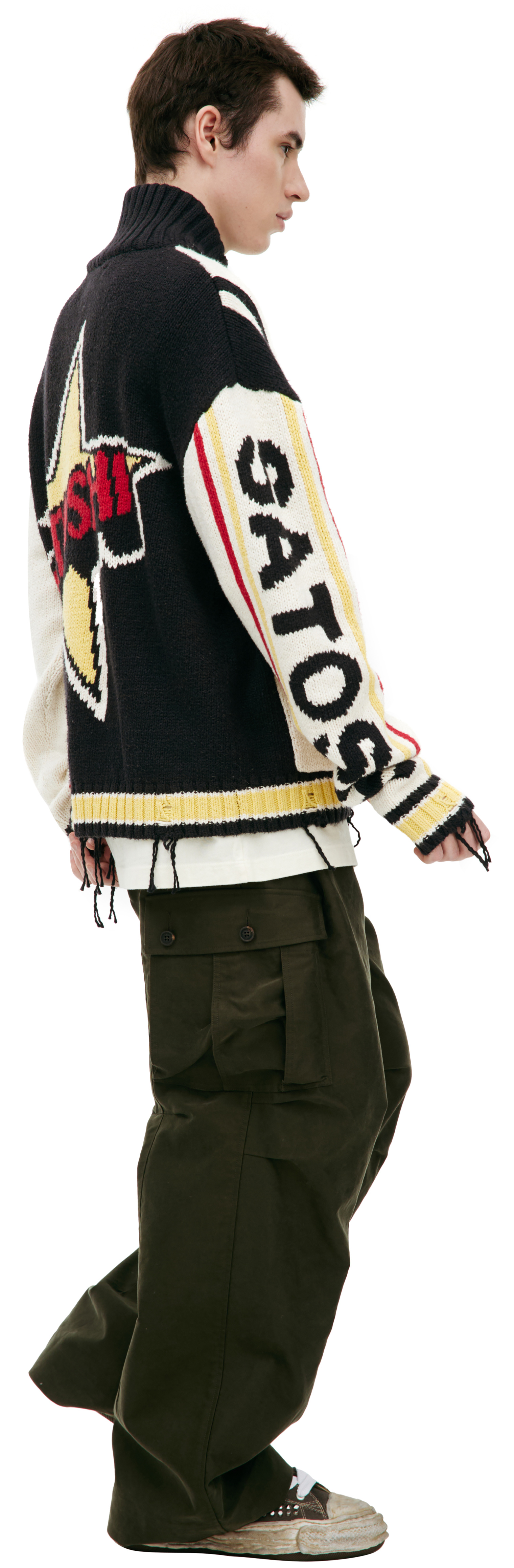 Satoshi Nakamoto Cotton knit cardigan