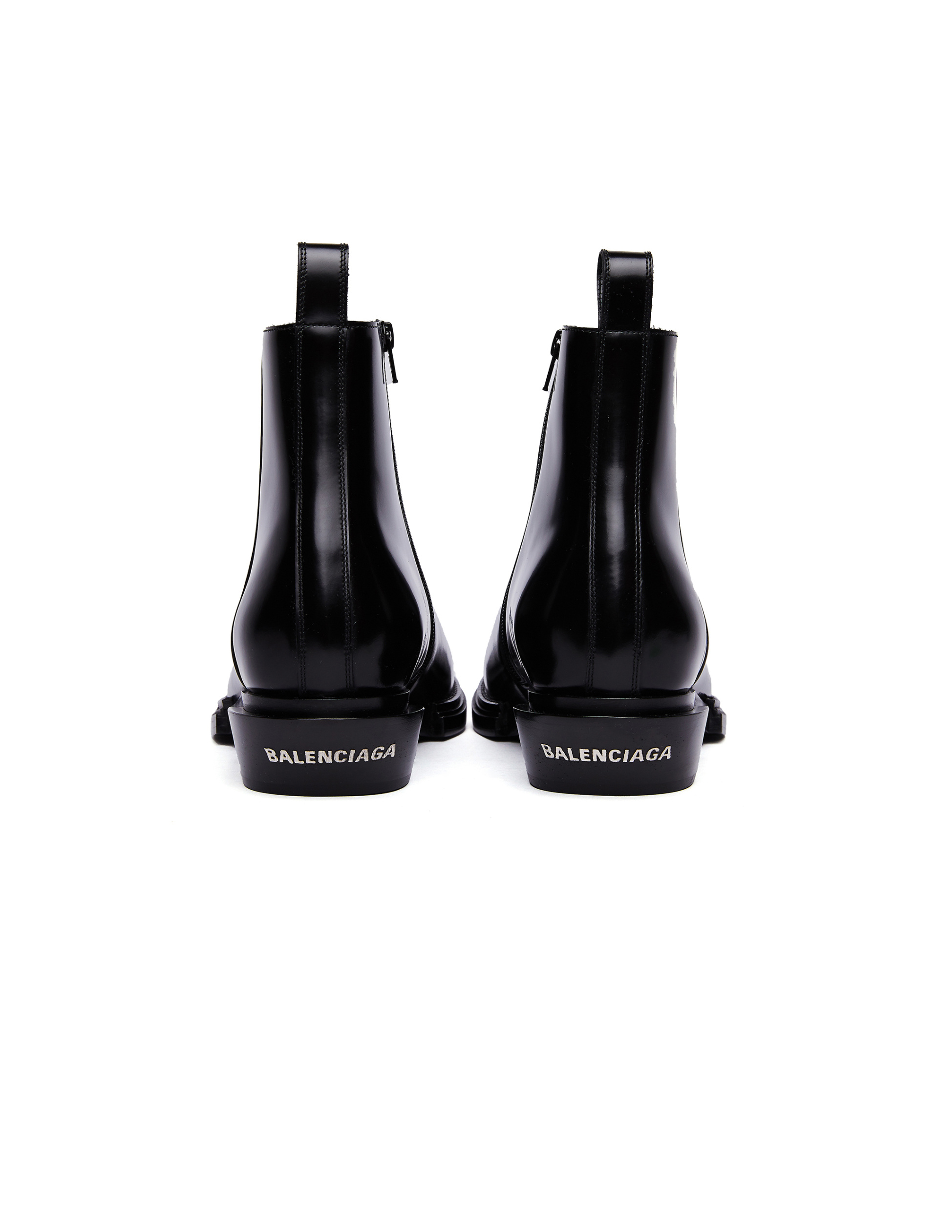 Balenciaga Black Leather Boots