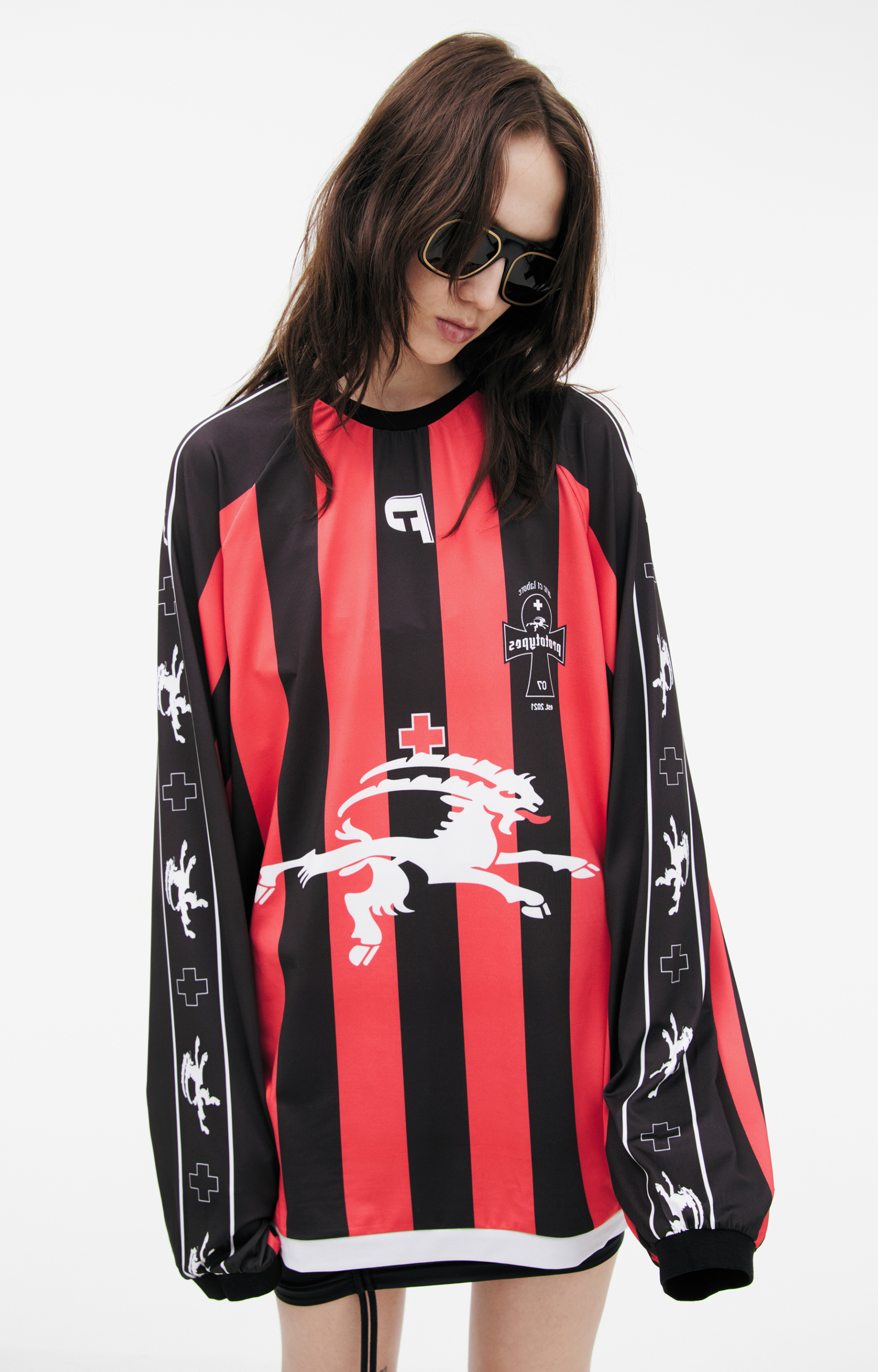 PROTOTYPES Striped Printed Longsleeve