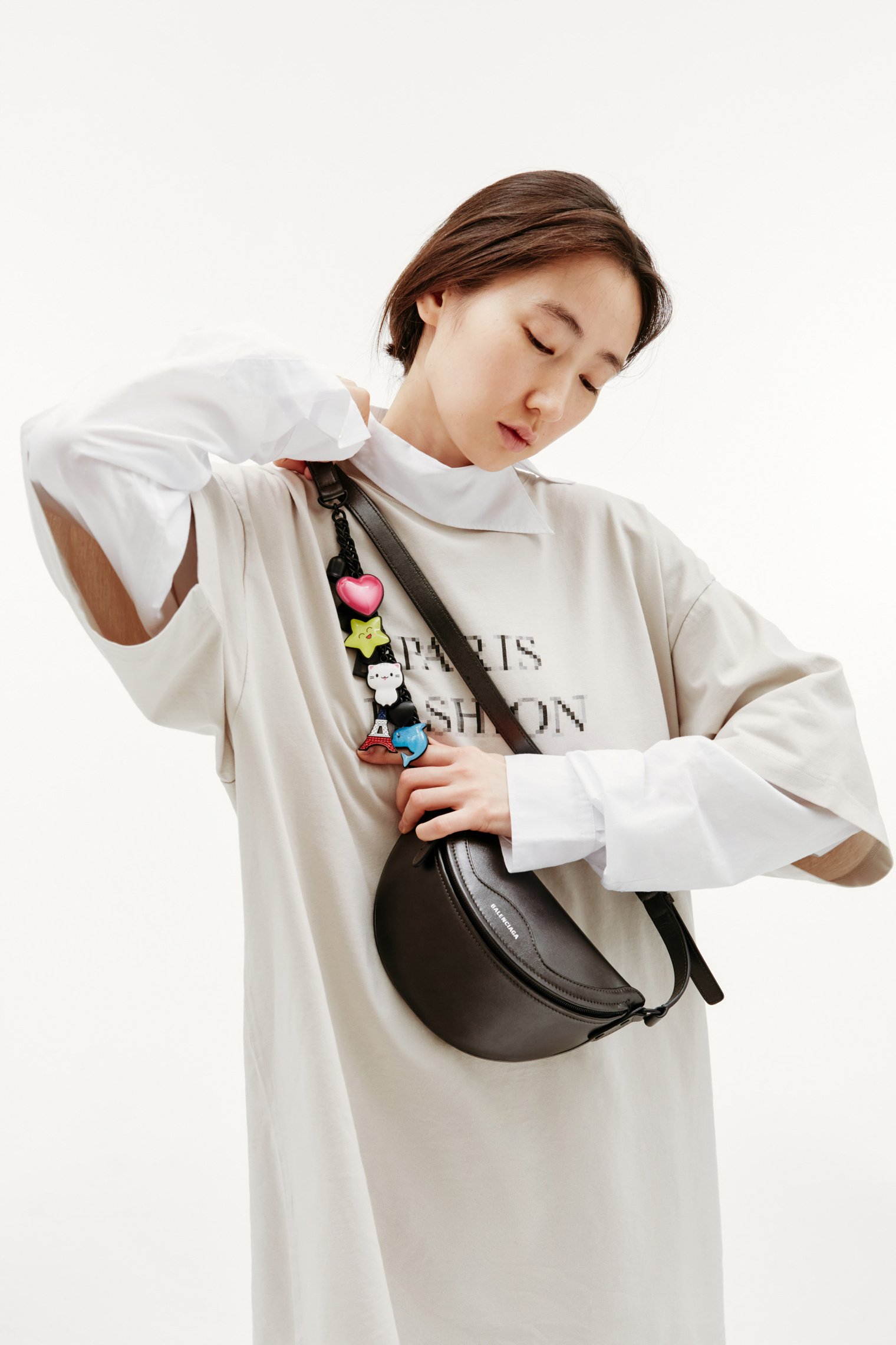 Balenciaga Поясная сумка с Souvenir брелками