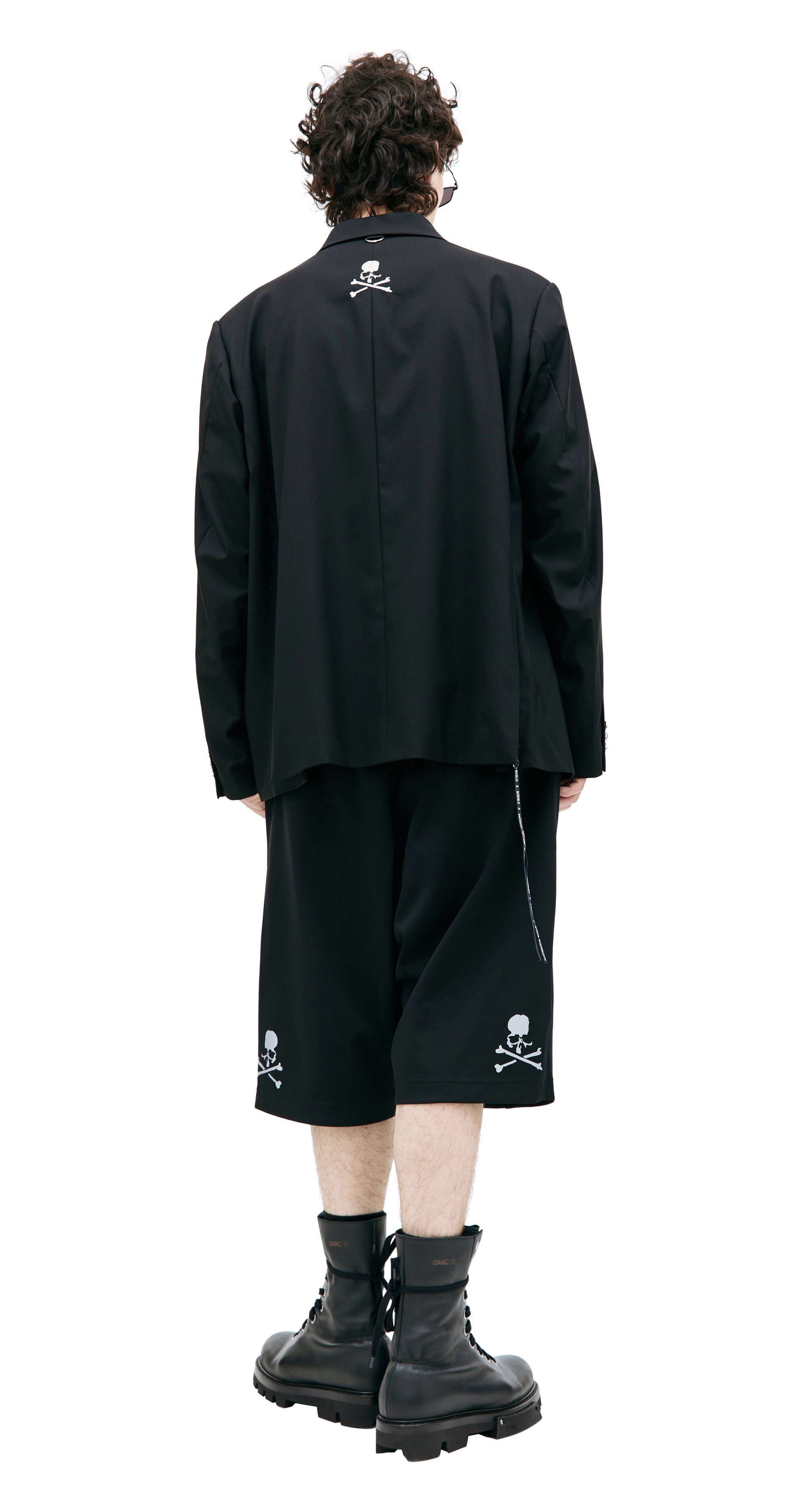 Mastermind WORLD \'May Peace\' embroidered wool blazer