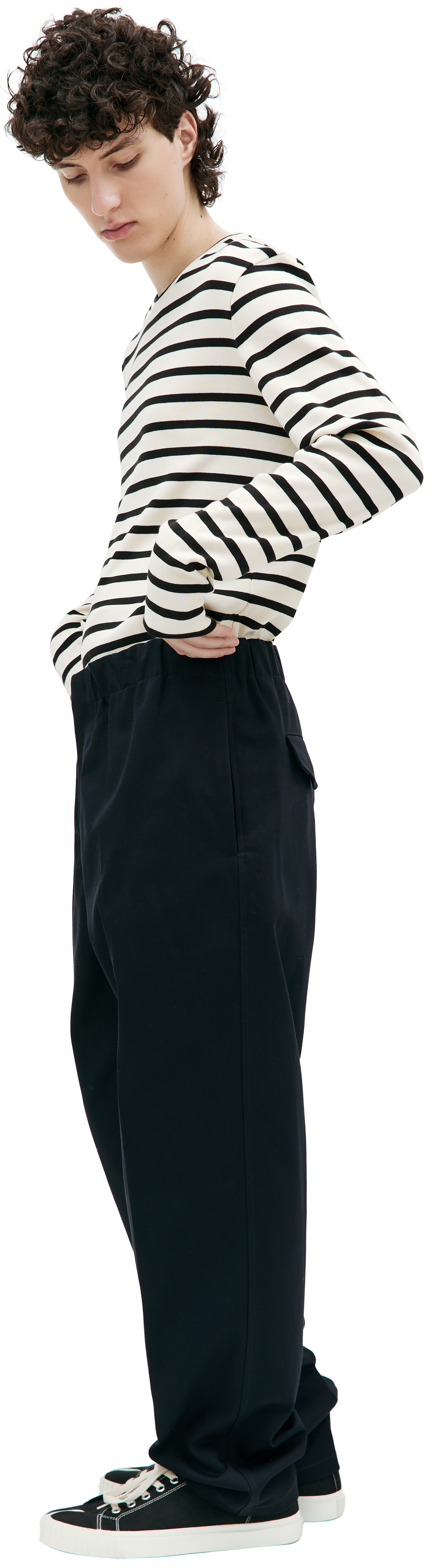 Jil Sander Black cotton trousers