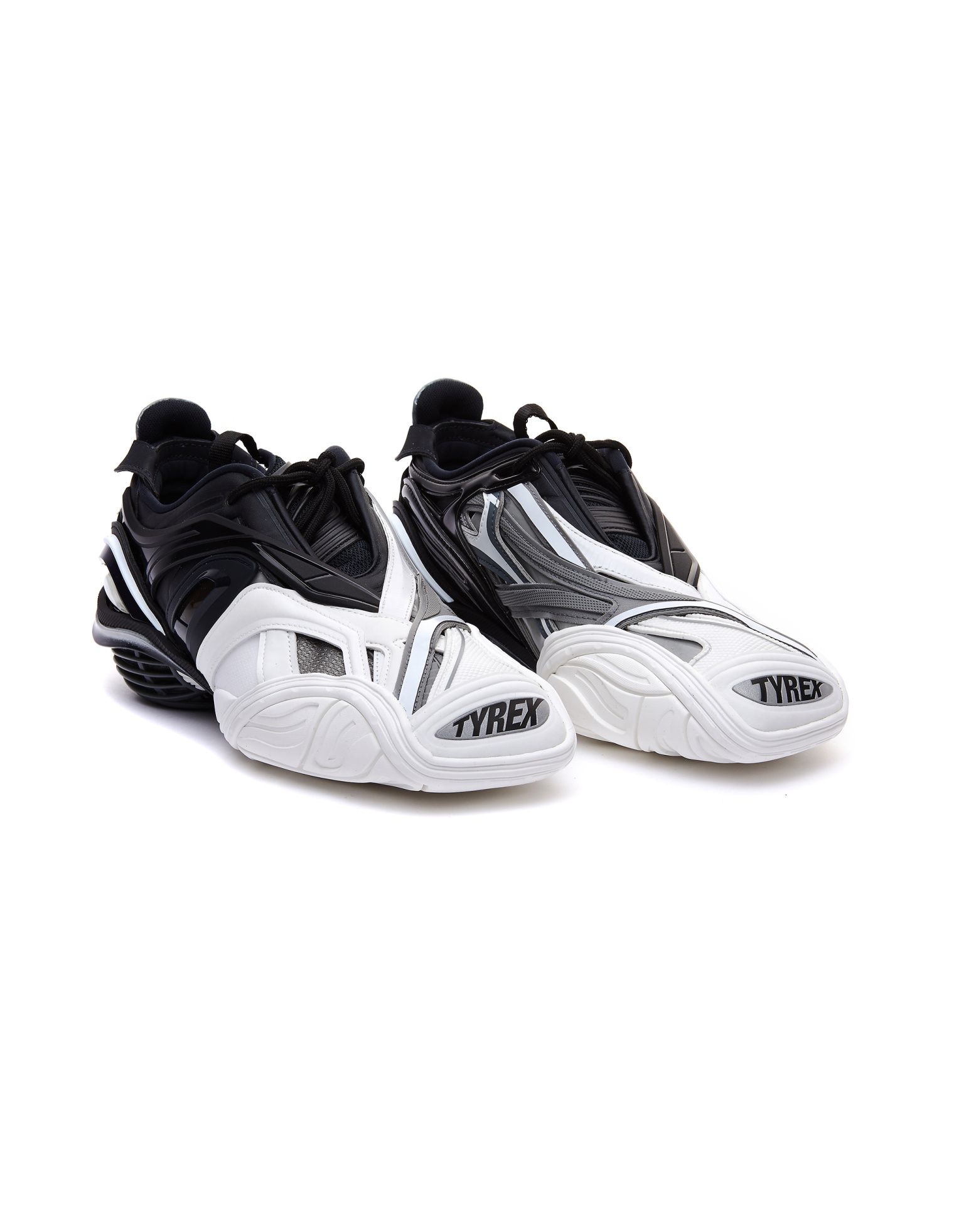 Balenciaga White & Black Tyrex Sneakers