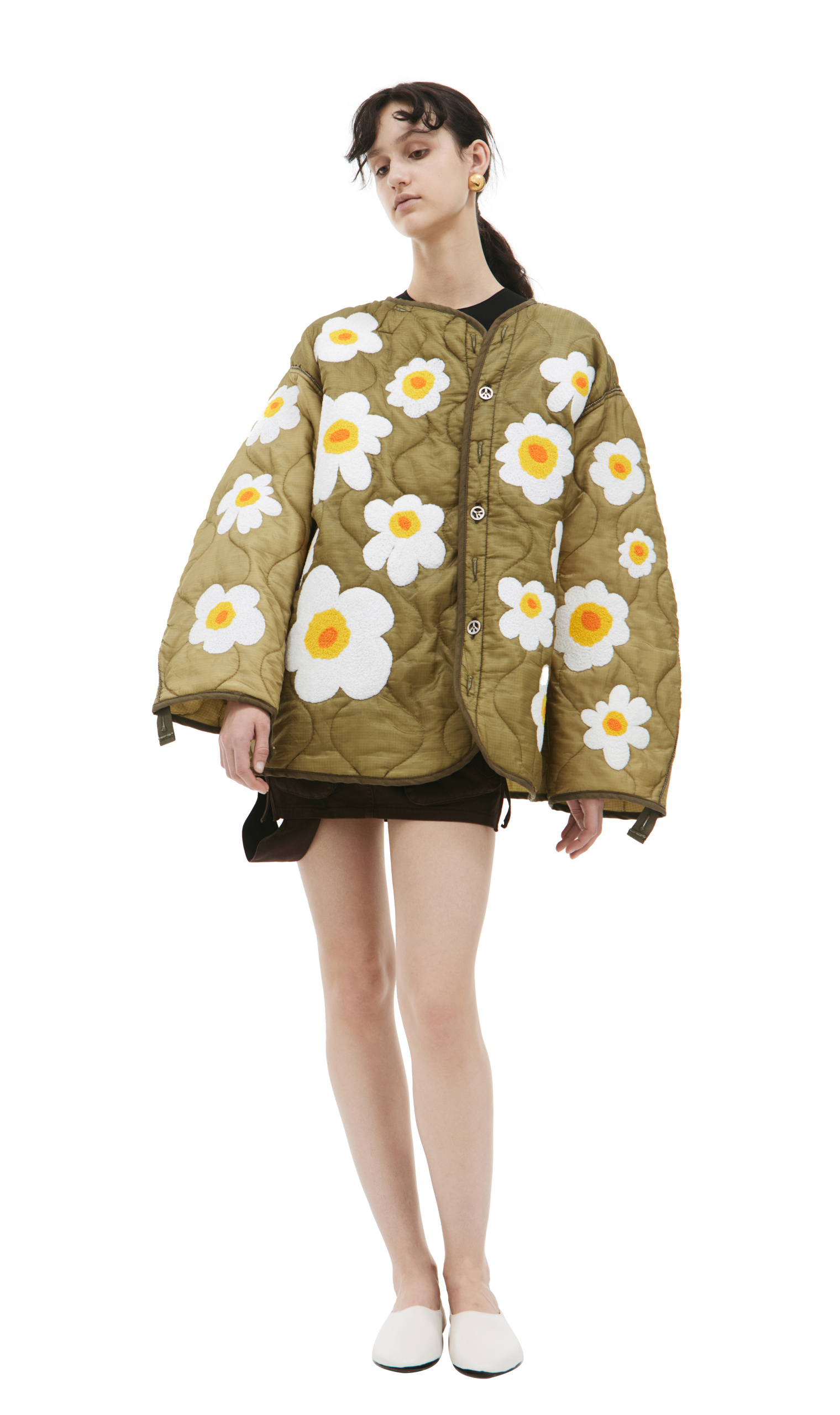 Readymade Jacket with floral applique