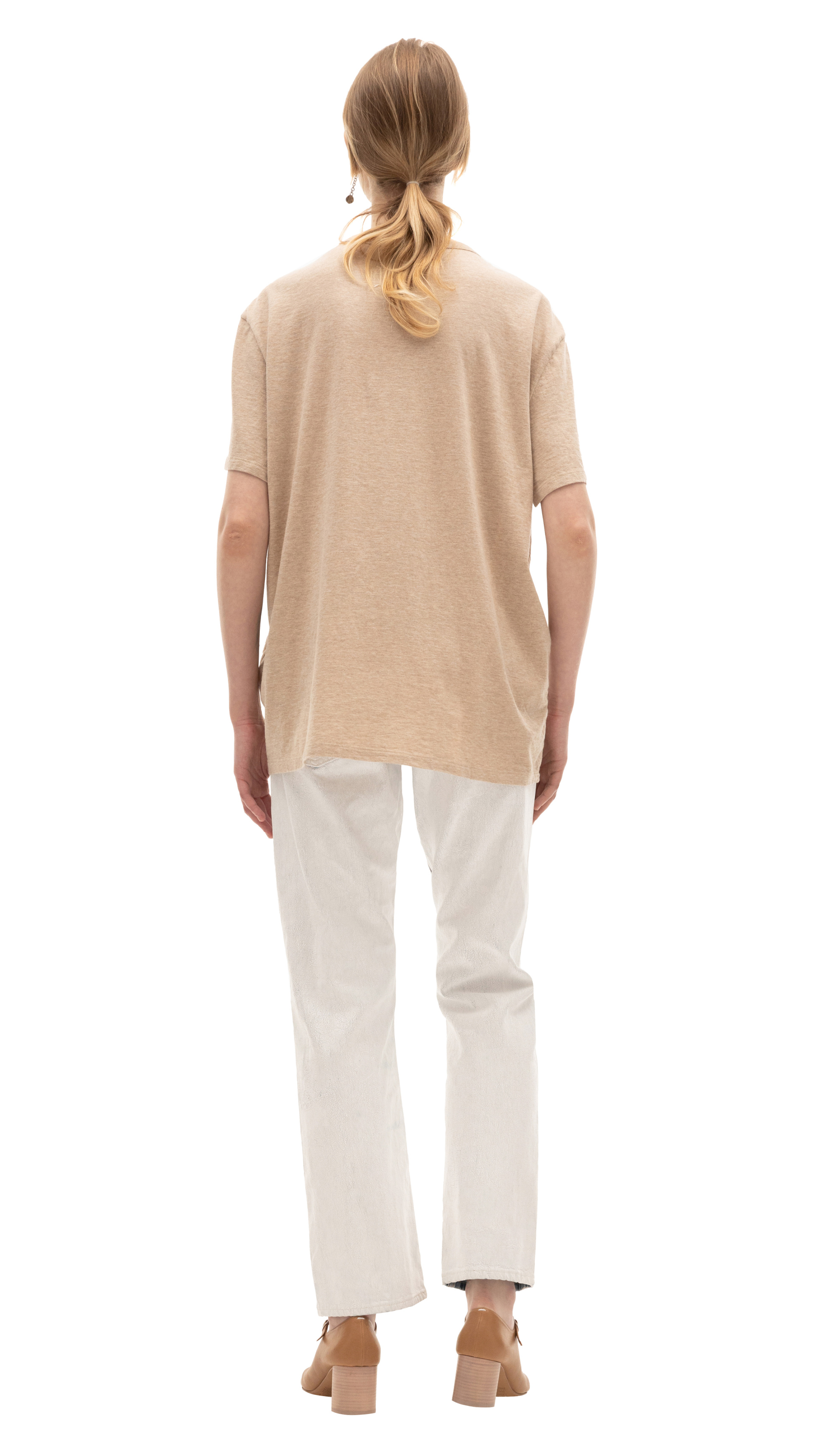 Maison Margiela Beige Logo T-shirt