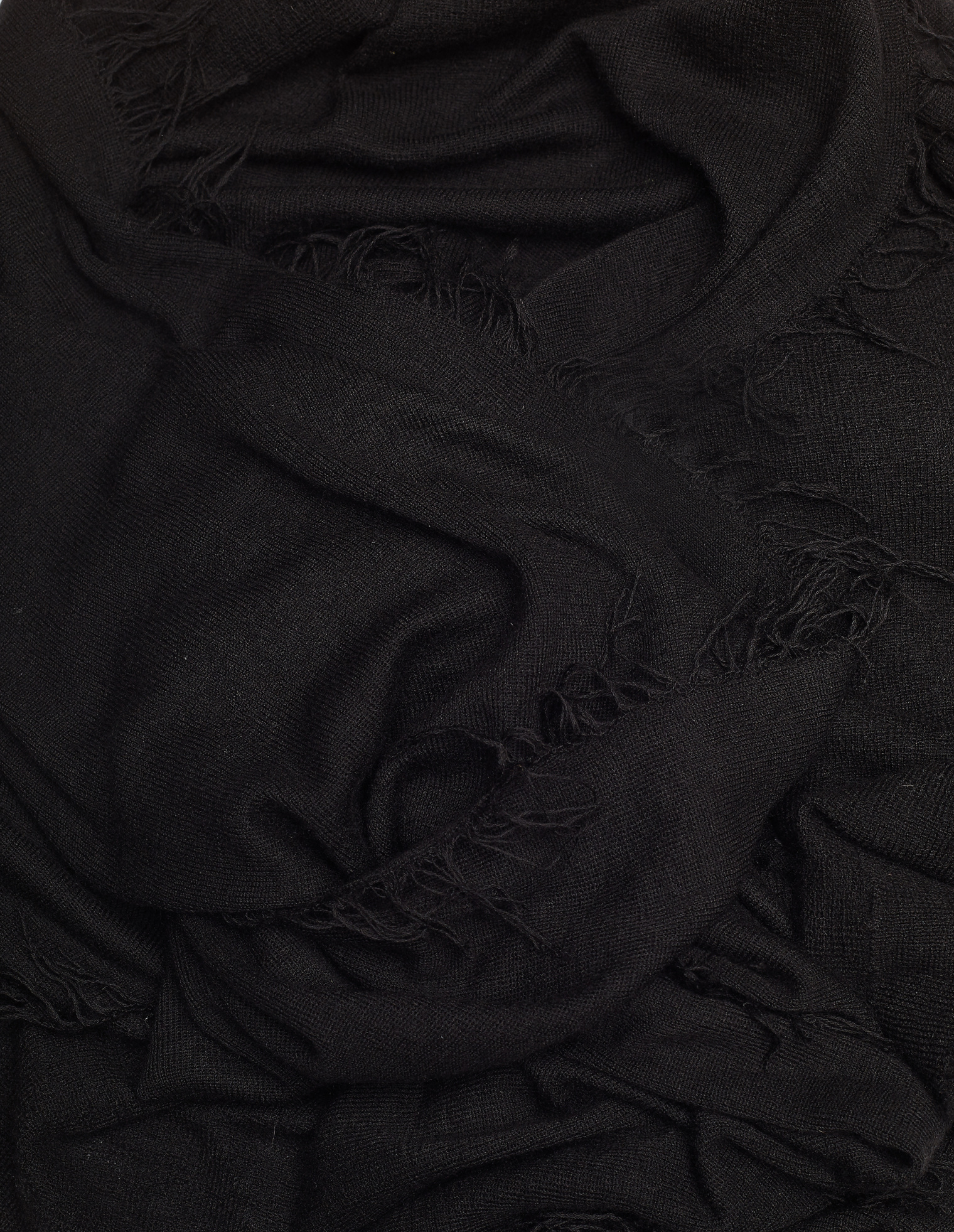 Ziggy Chen Black Cashmere Scarf