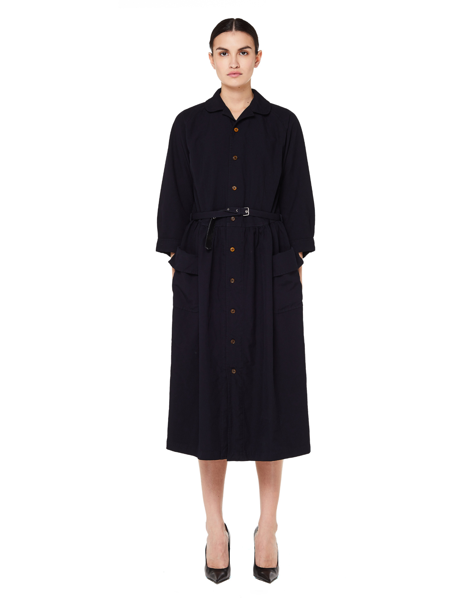 Comme des Garcons CdG Blue Belted Dress