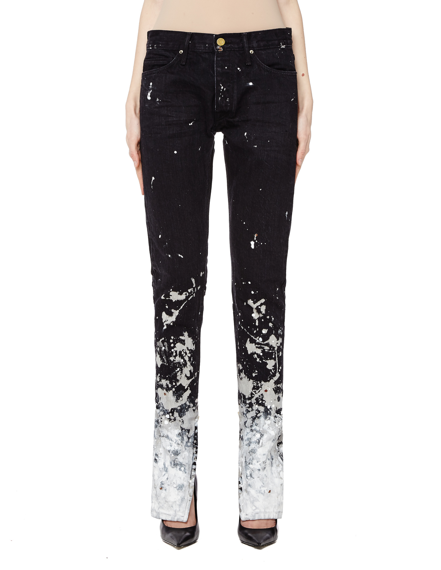 Fear of God Black Selvedge Denim Painters Jeans