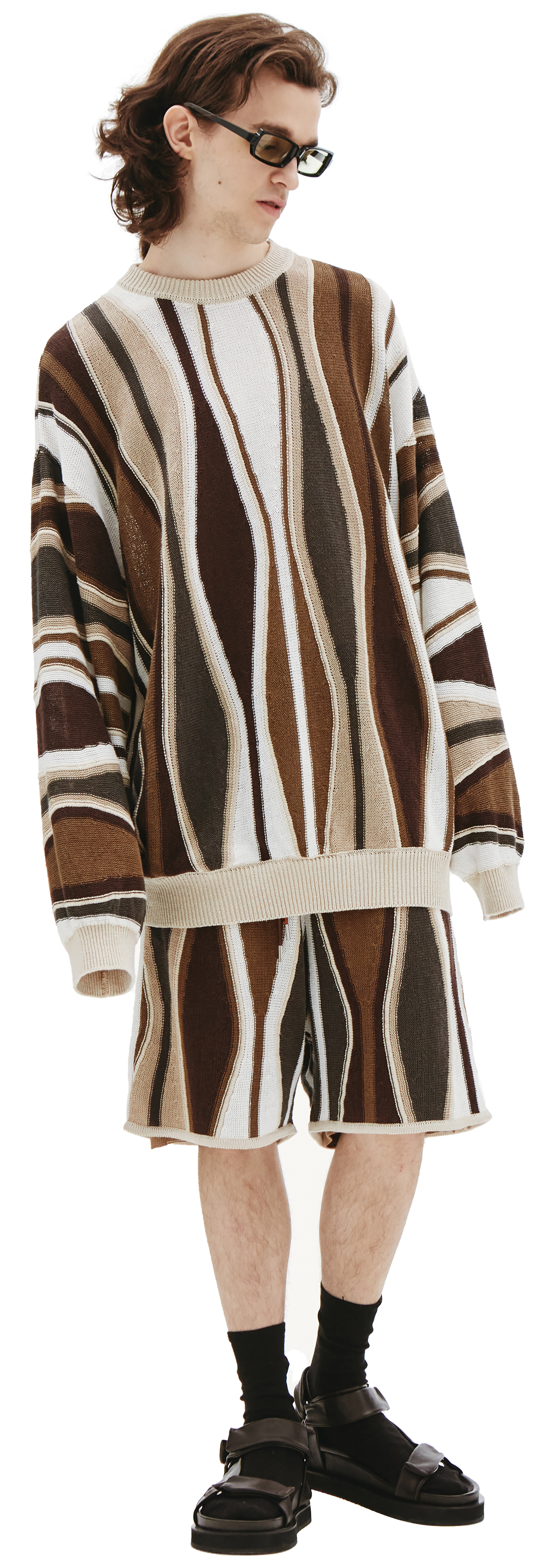 Children of the discordance Striped knitted sweater