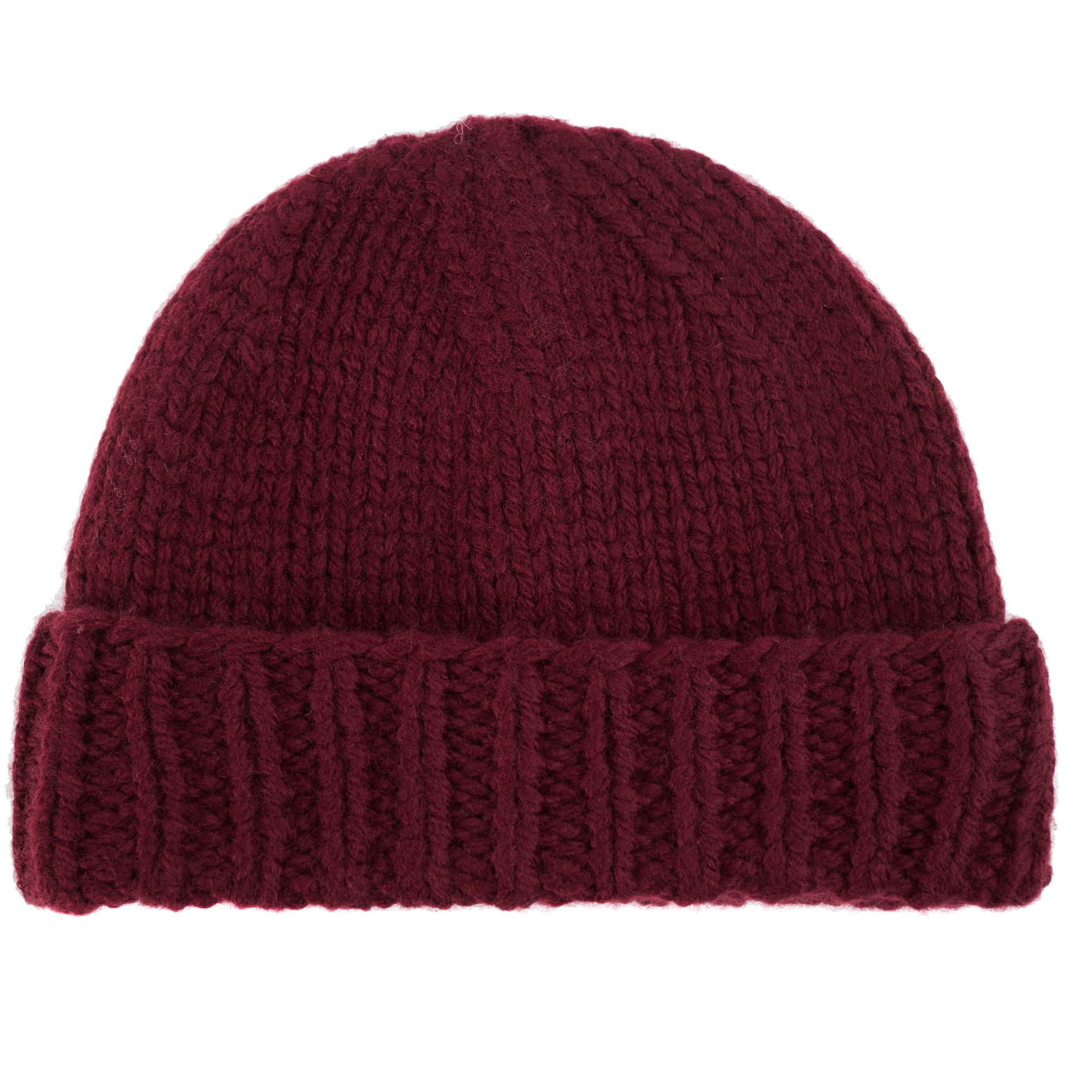 Maison Margiela Burgundy wool beanie