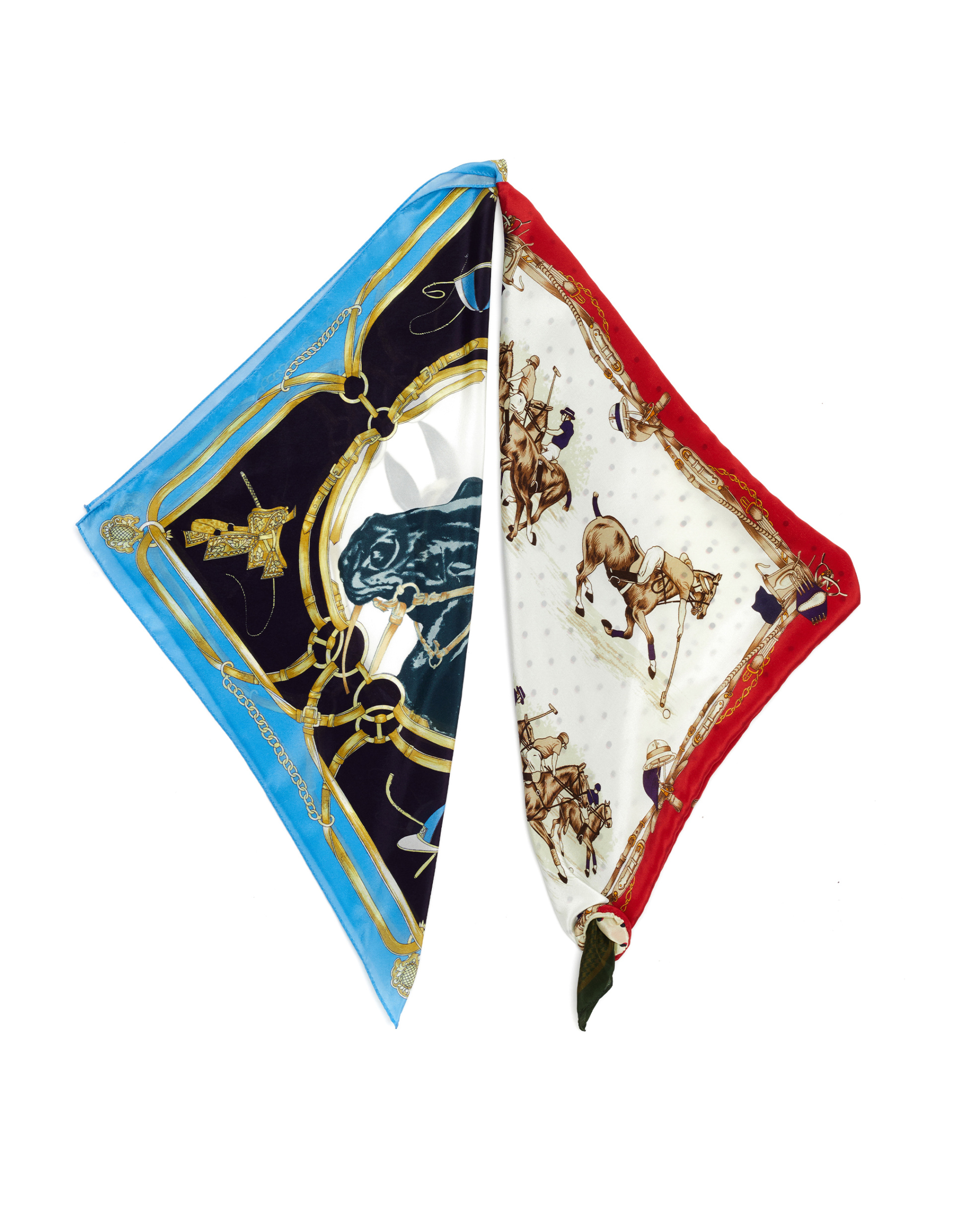 Doublet Multicolor Transformer Silk Scarf