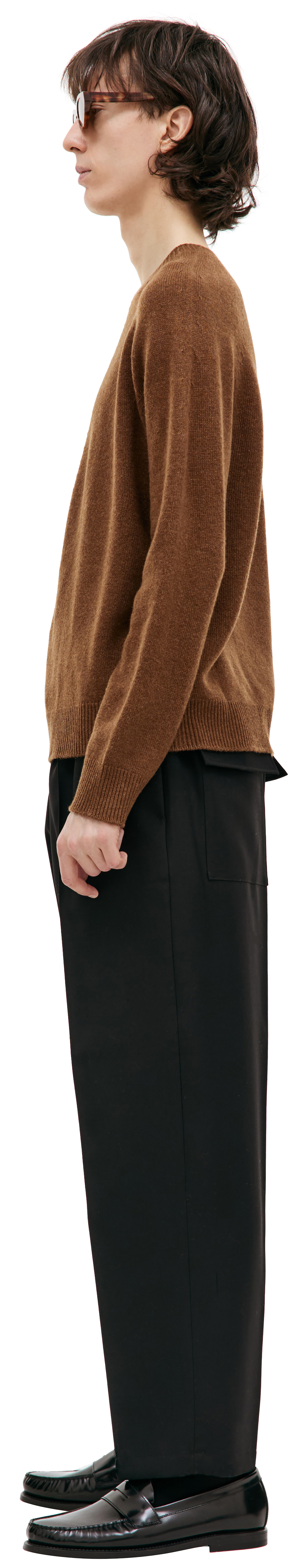 Jil Sander Brown crewneck sweater