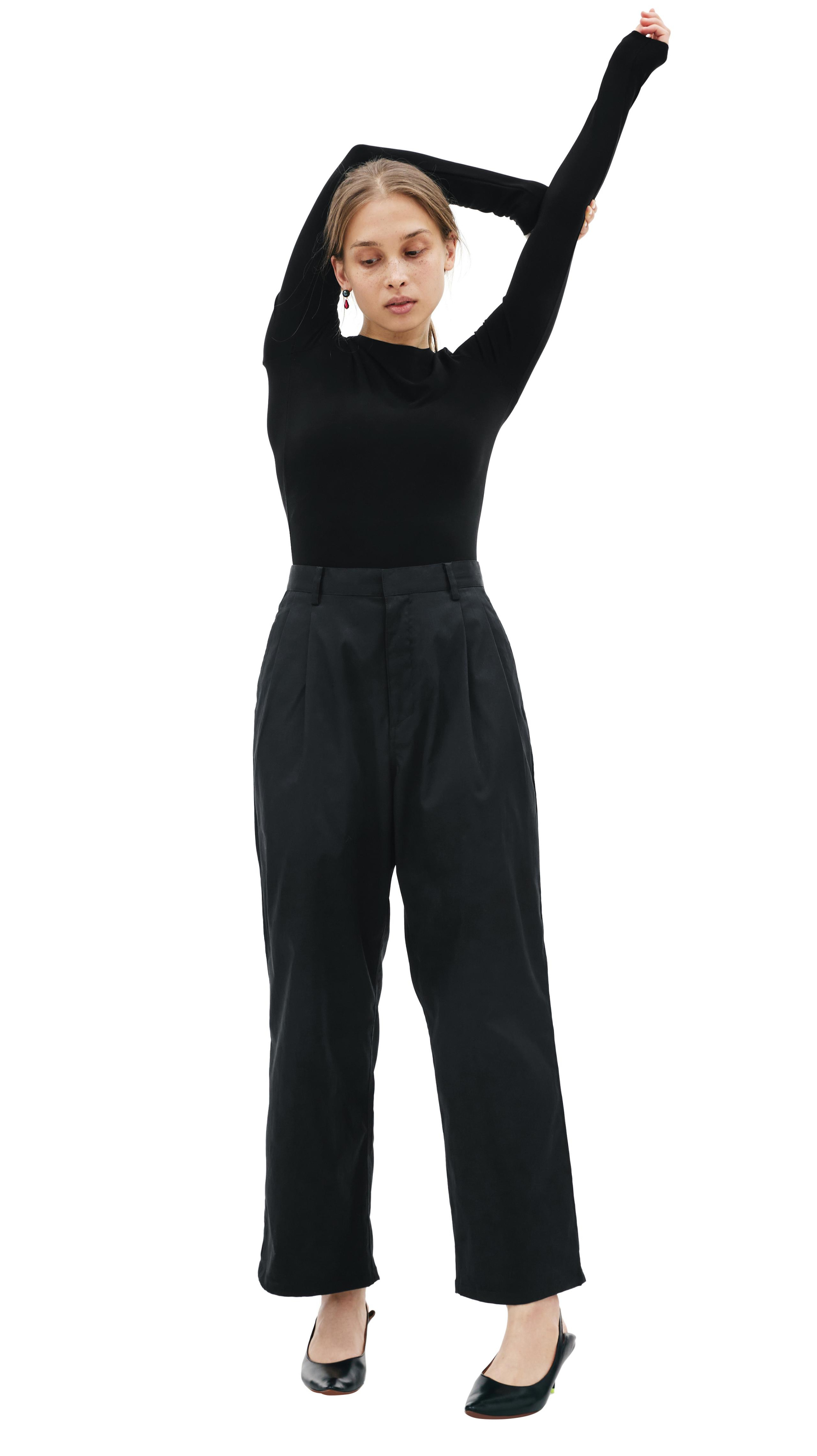 KIMMY Black straight trousers