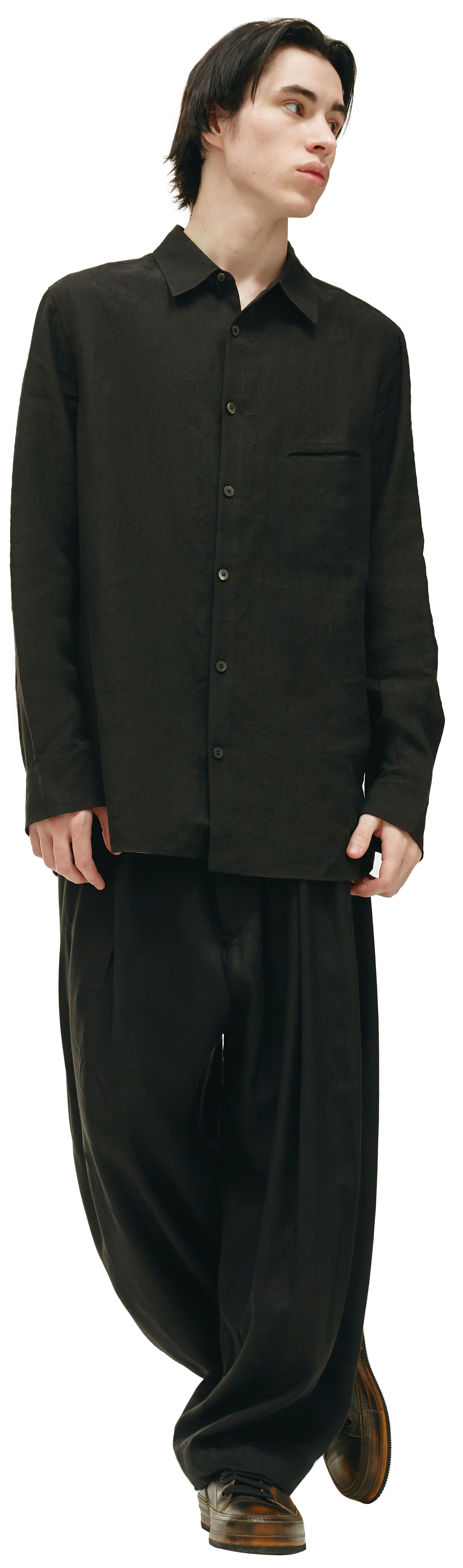 Ziggy Chen Plain long-sleeve Shirt