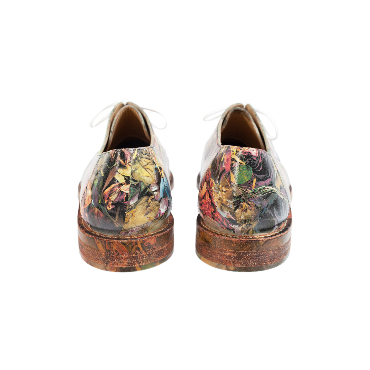 Comme des Garcons Homme plus Floral print leather shoes