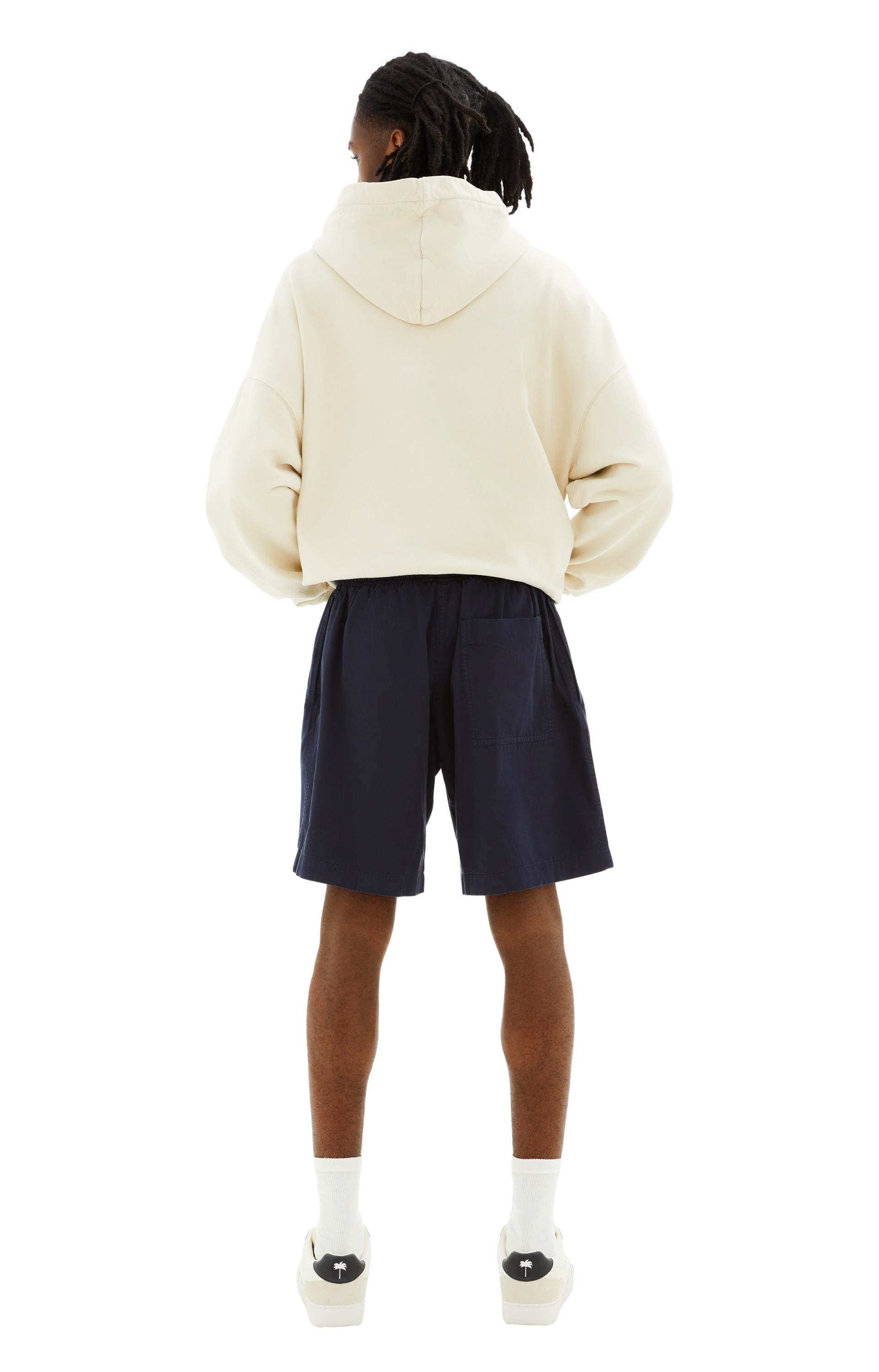 Palm Angels Blue logo shorts