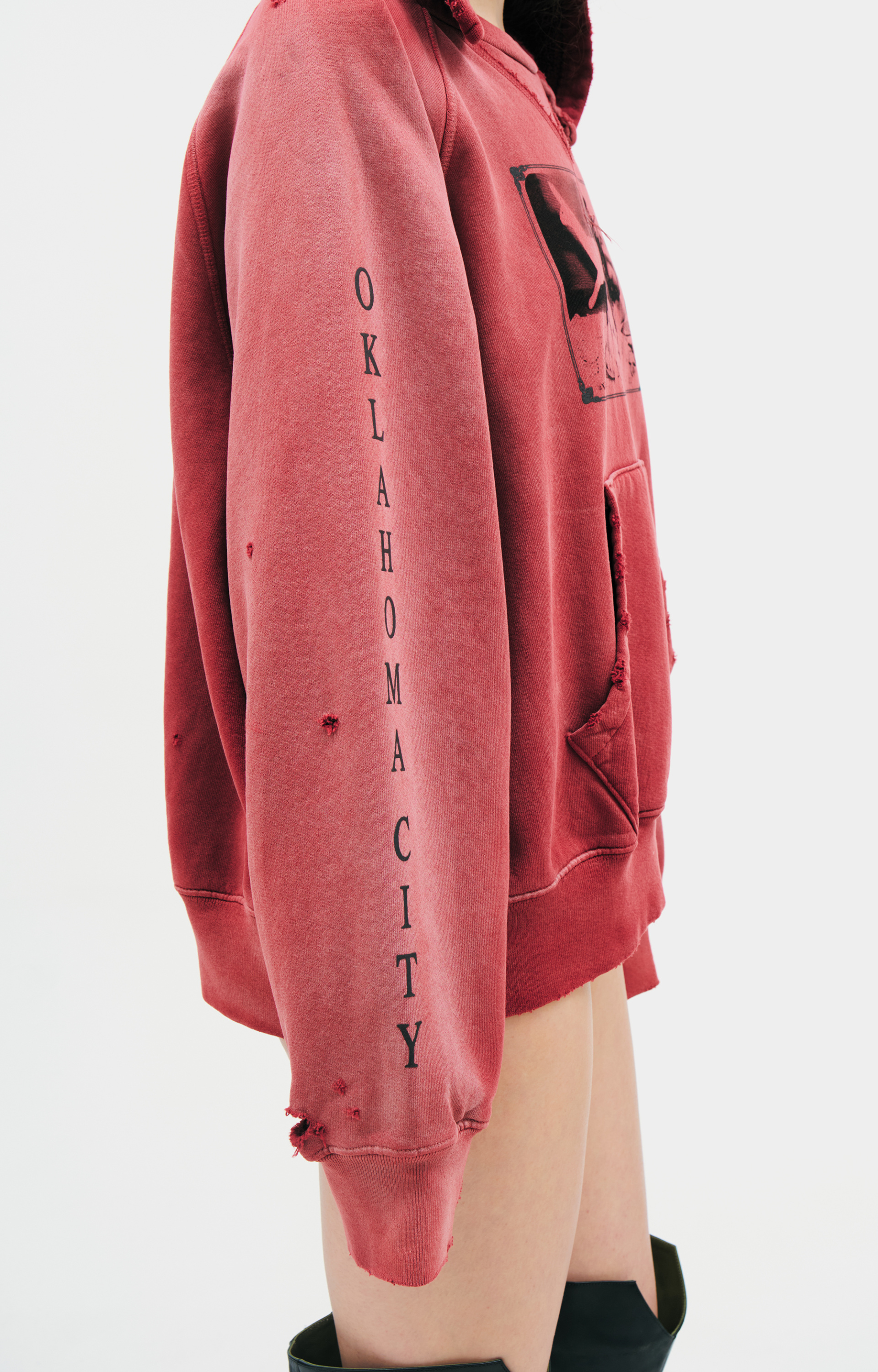 Enfants Riches Déprimés Red print hoodie