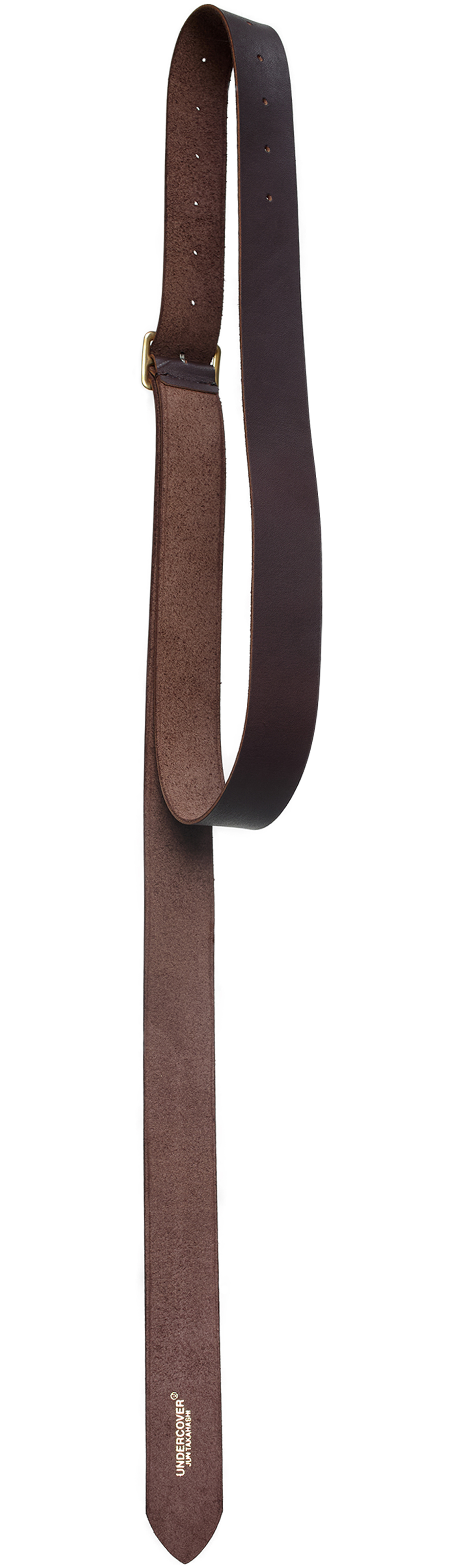 Undercover Dark brown leather belt