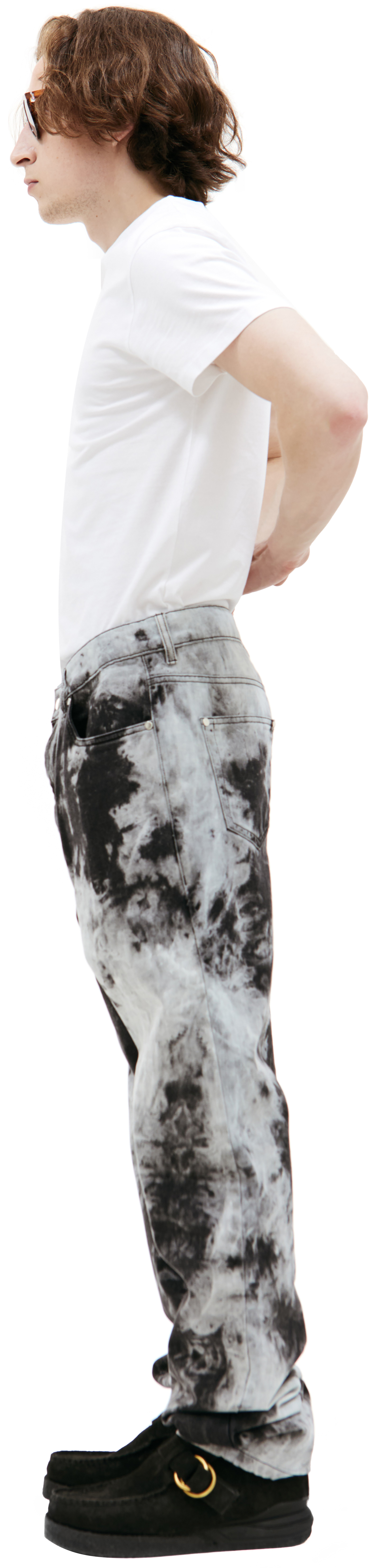 LOUIS GABRIEL NOUCHI Washed tie-dye jeans
