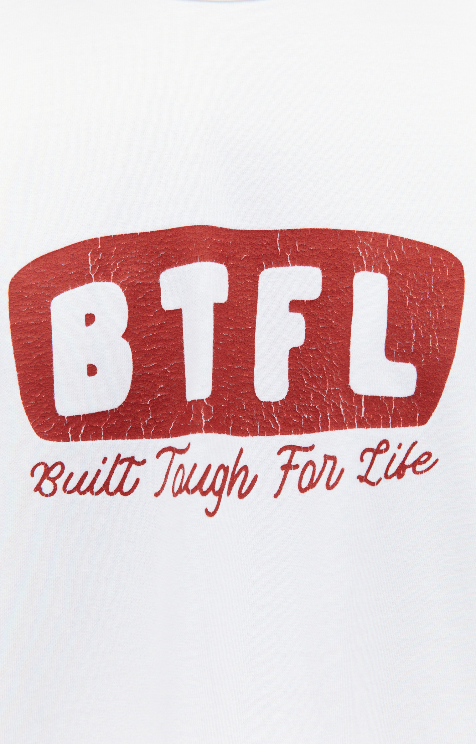 BTFL White printed t-shirt