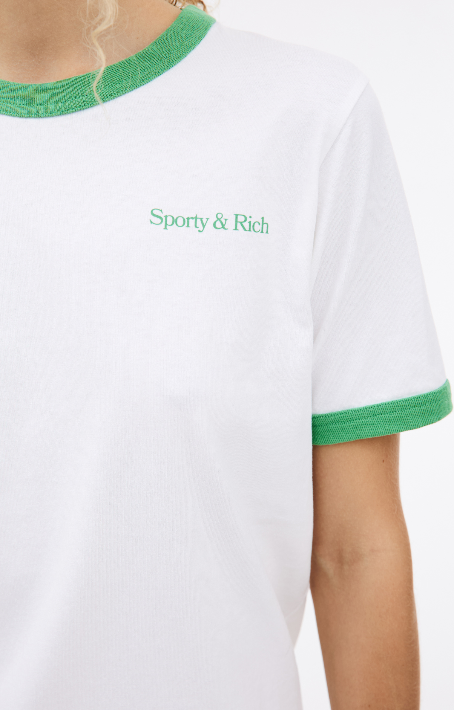 SPORTY & RICH Футболка с логотипом