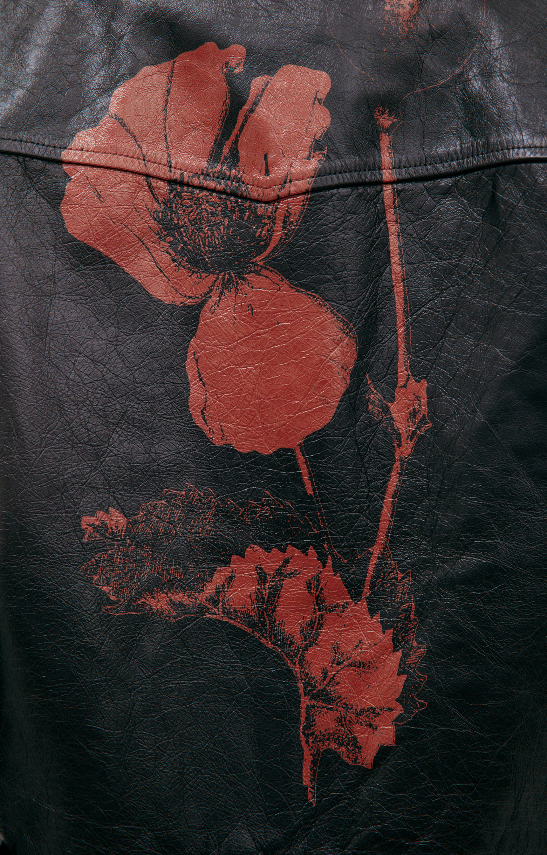 Enfants Riches Déprimés Leather print jacket