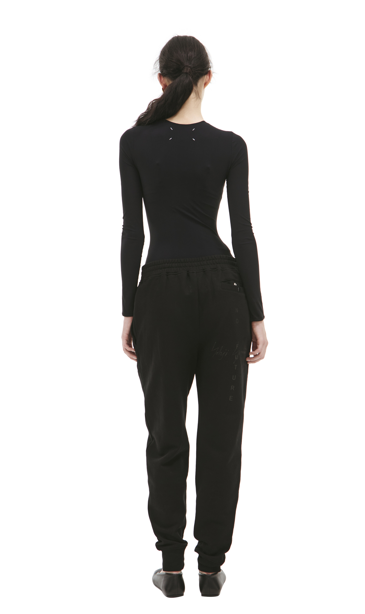 Yohji Yamamoto Black trousers with patch