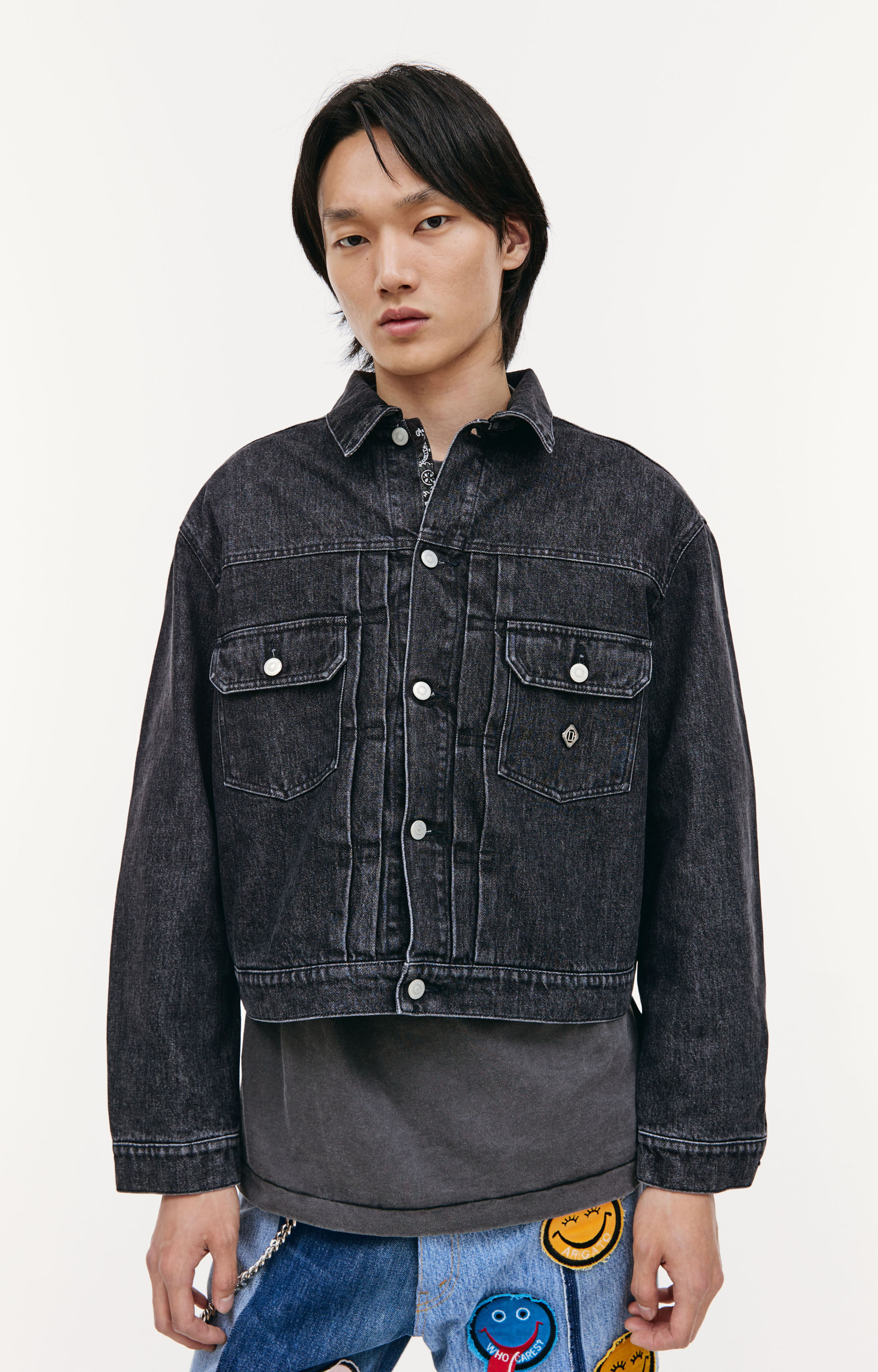 Children of the discordance Black denim jacket