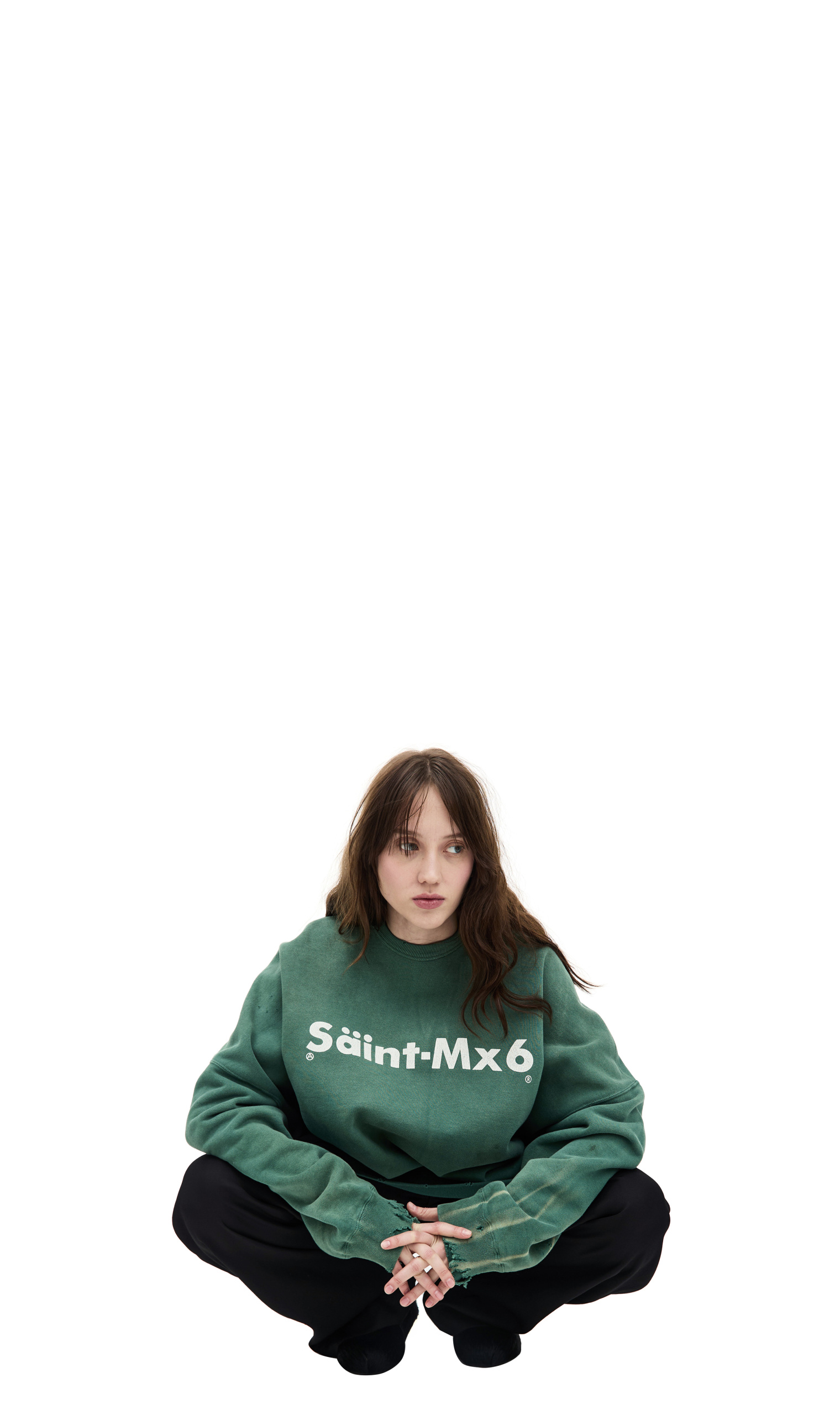 Saint Mxxxxxx \'Youth\' print sweatshirt