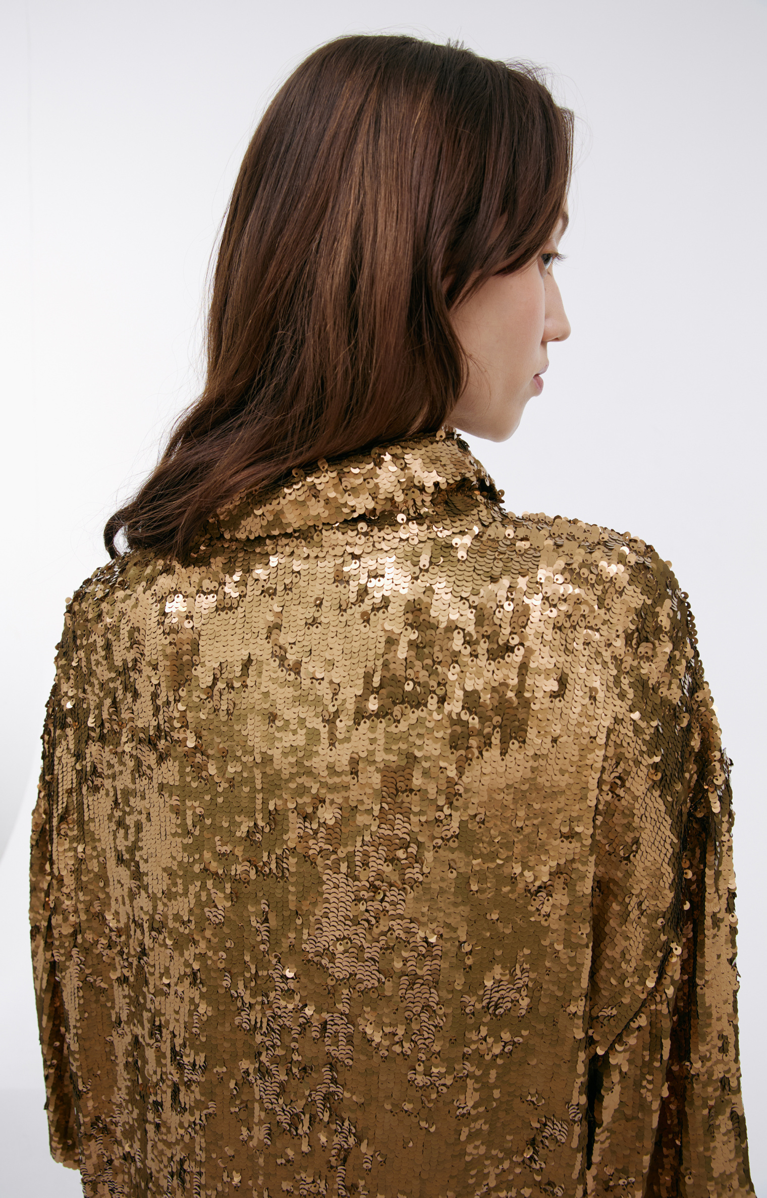 Dries Van Noten Oversize sequin shirt