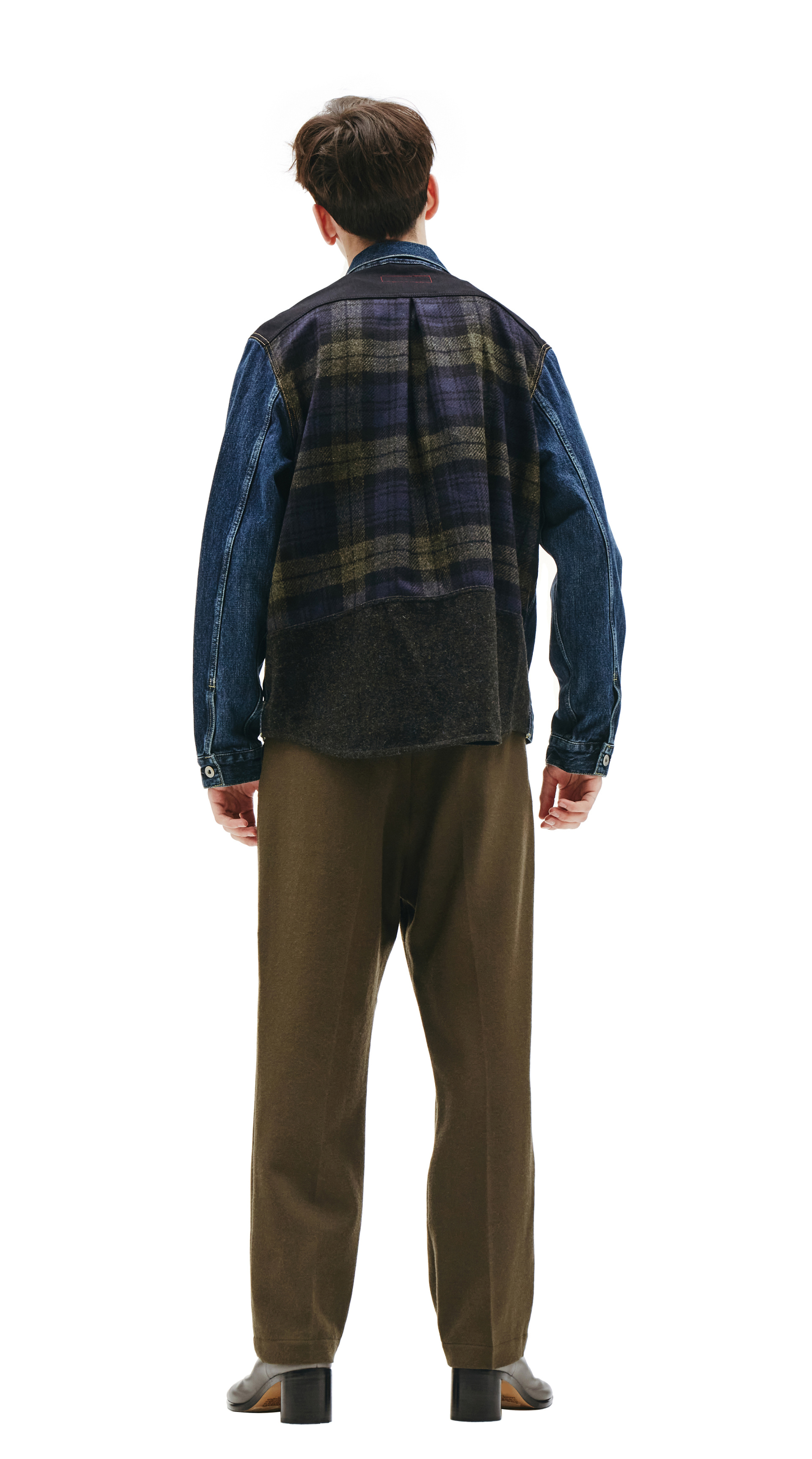 Junya Watanabe Olive Wool Trousers