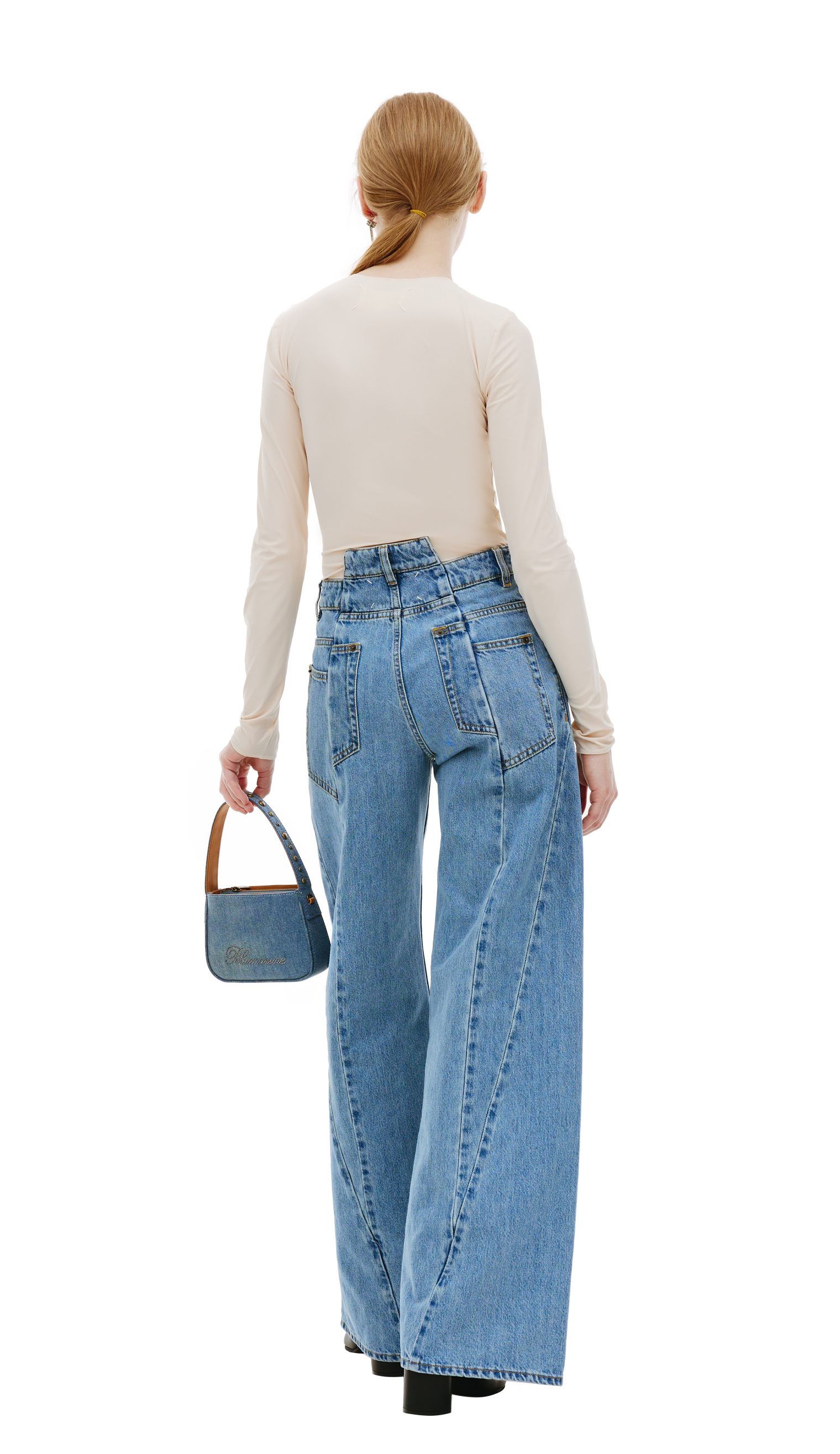 Maison Margiela Wide-leg paneled Jeans