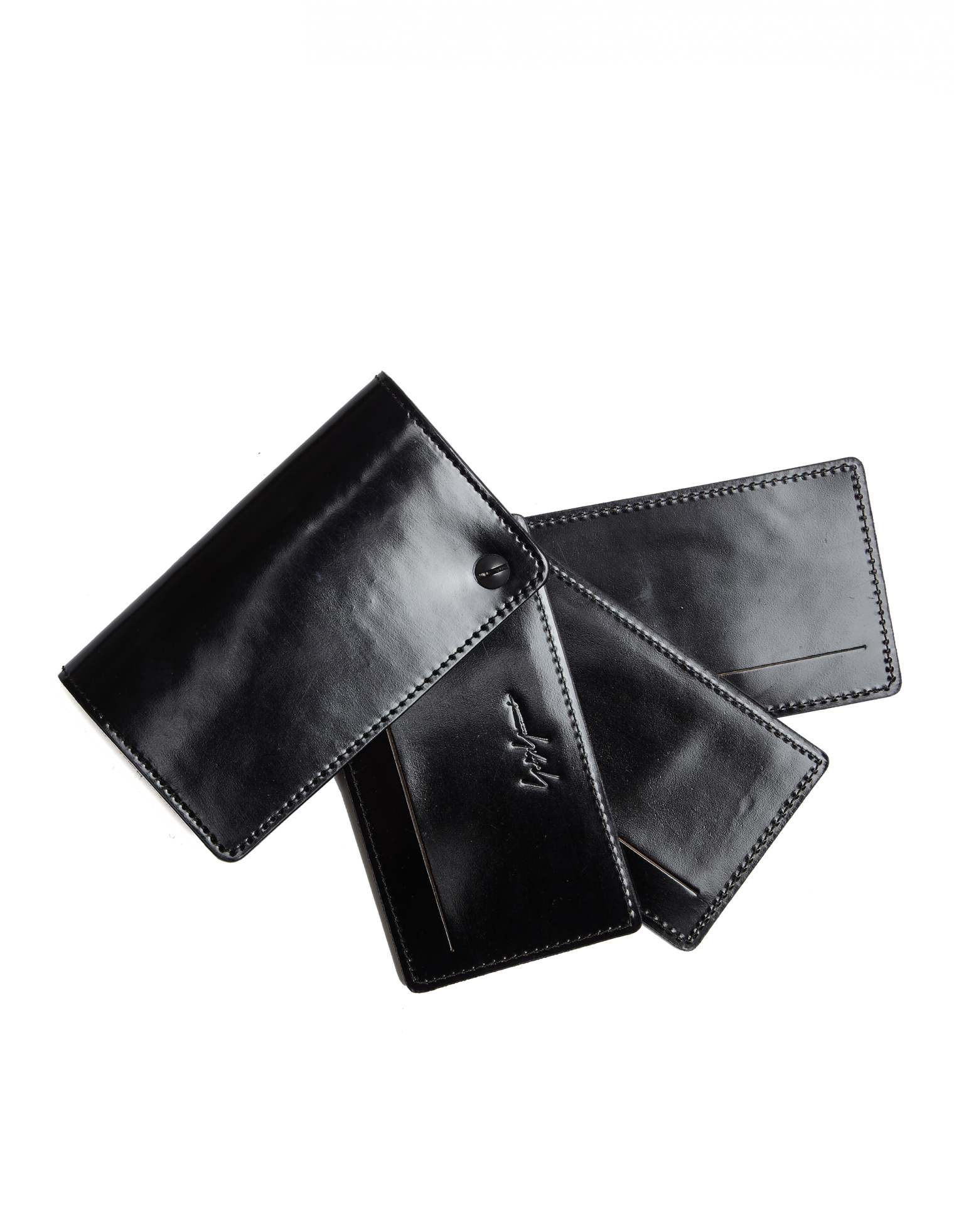 Yohji Yamamoto Polished Leather Cardholder