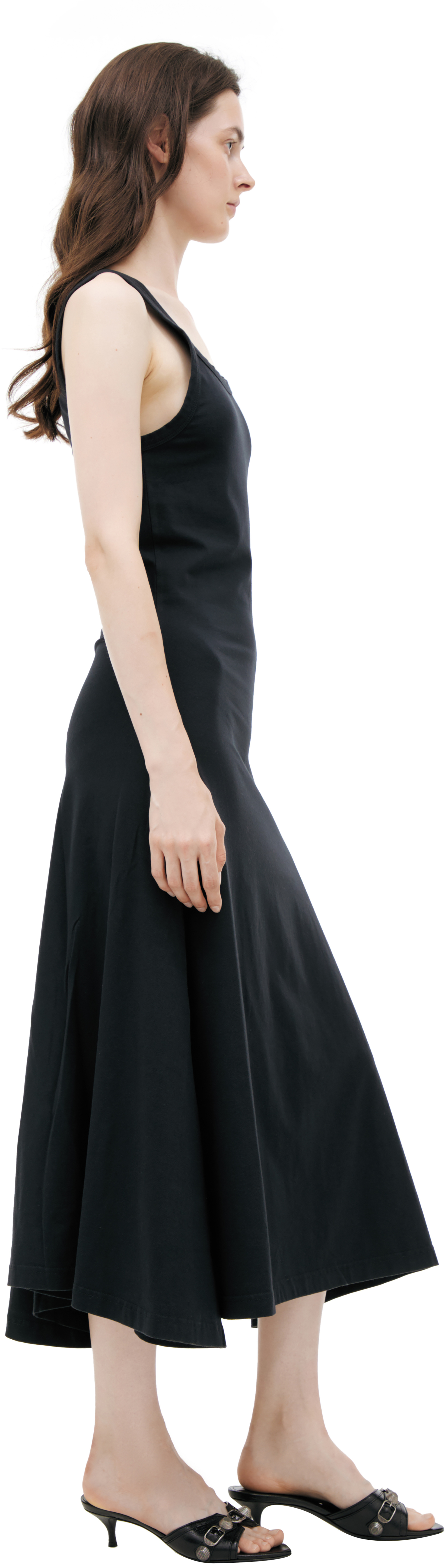 Balenciaga Black midi dress