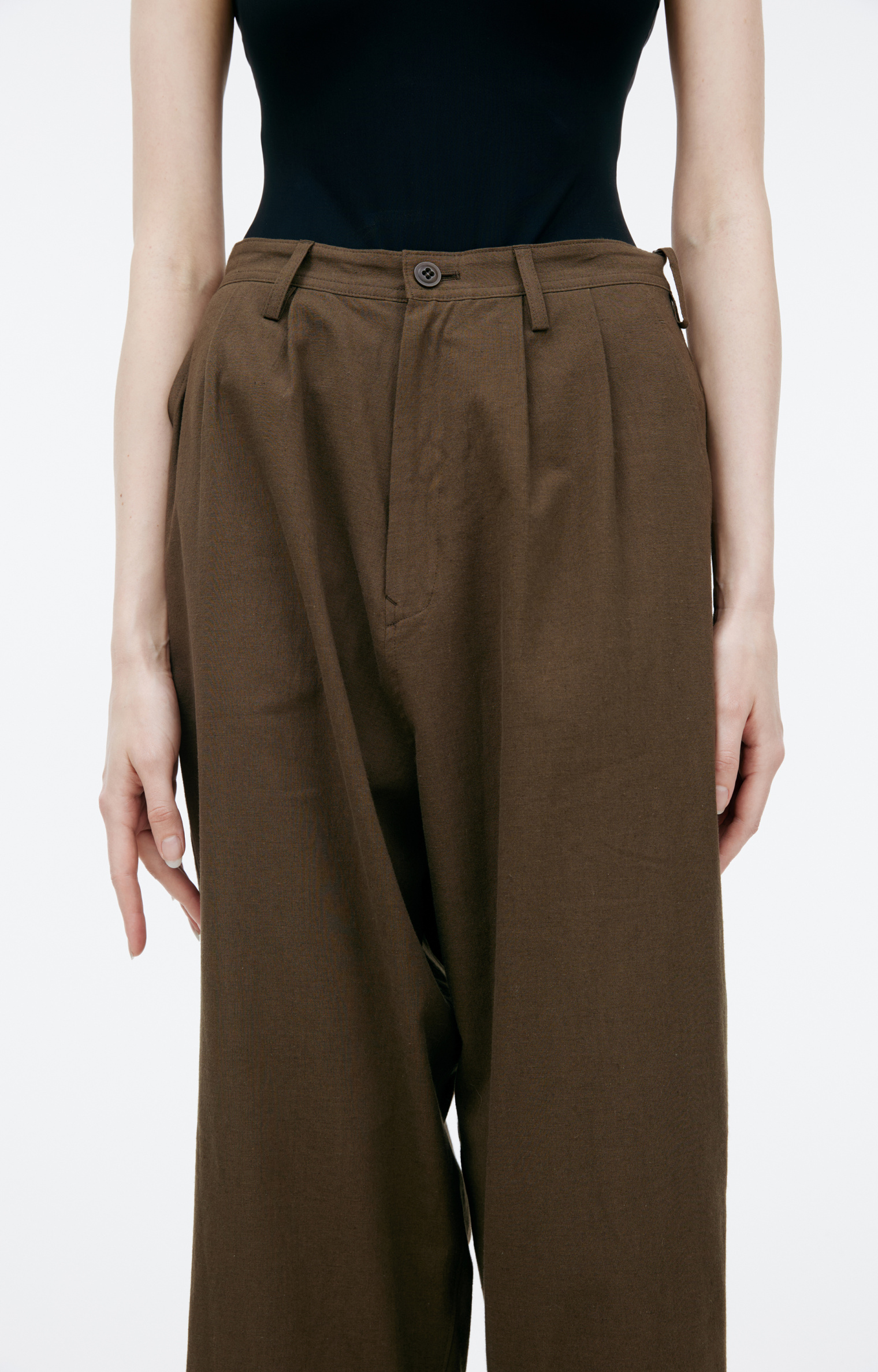 Y\'s Straight cotton trousers