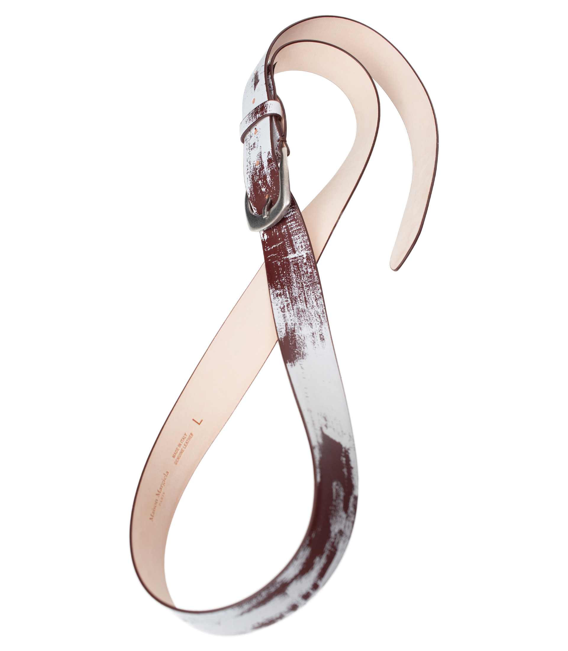 Maison Margiela Bianchetto leather belt