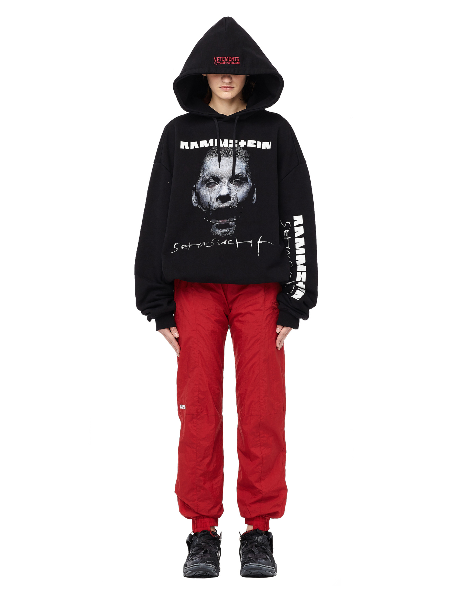 VETEMENTS Reebok Red Reworked Tracksuit Pants