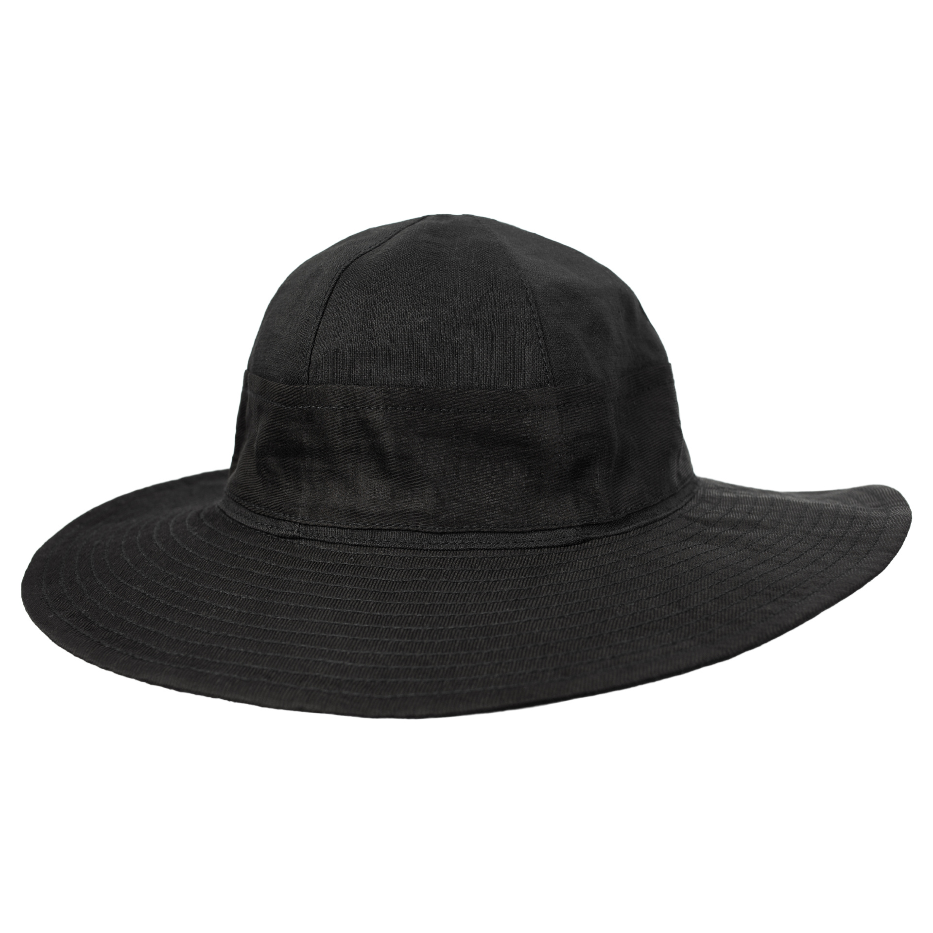 Ziggy Chen Wide-brim Linen Hat